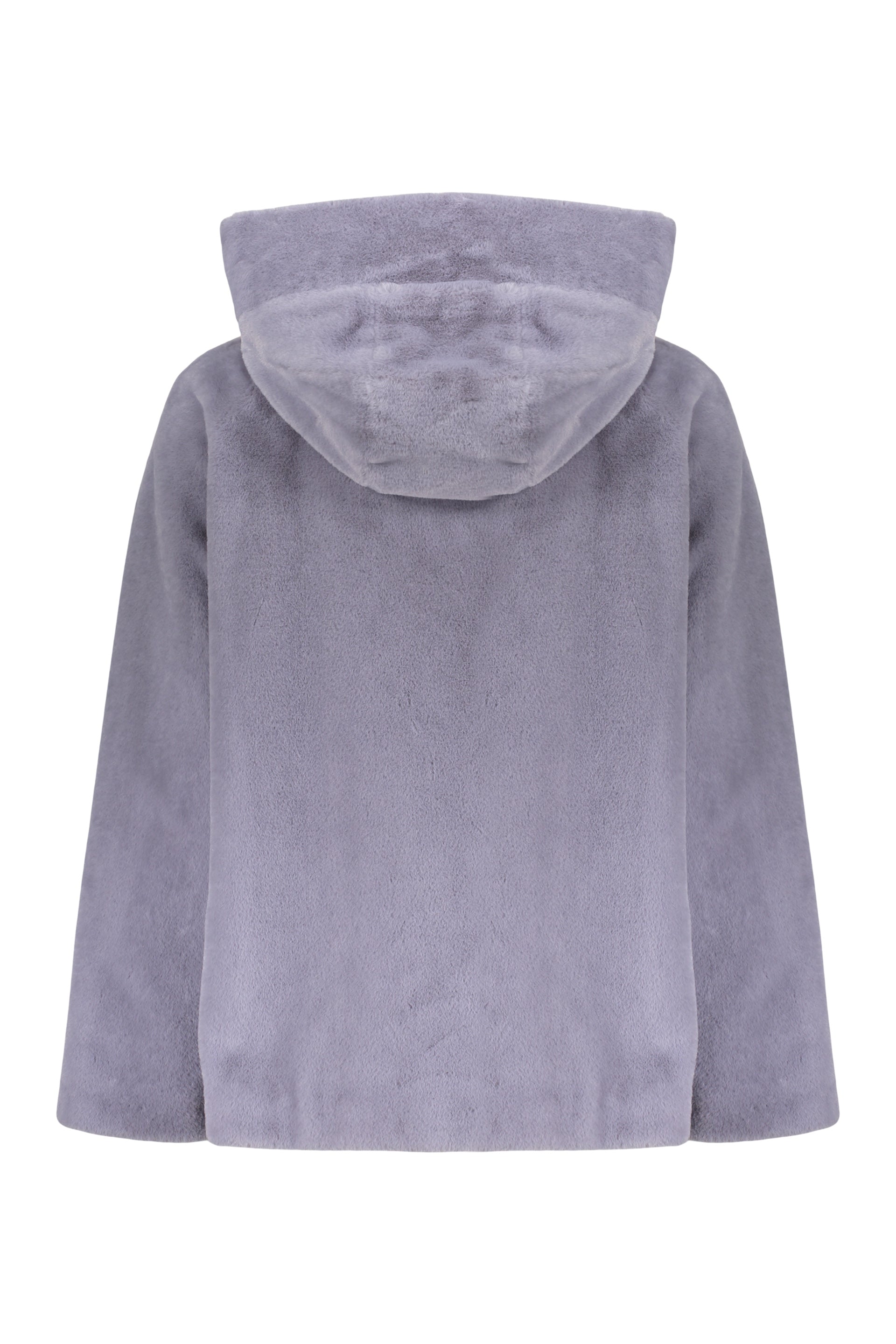 Padded jacket in eco-fur