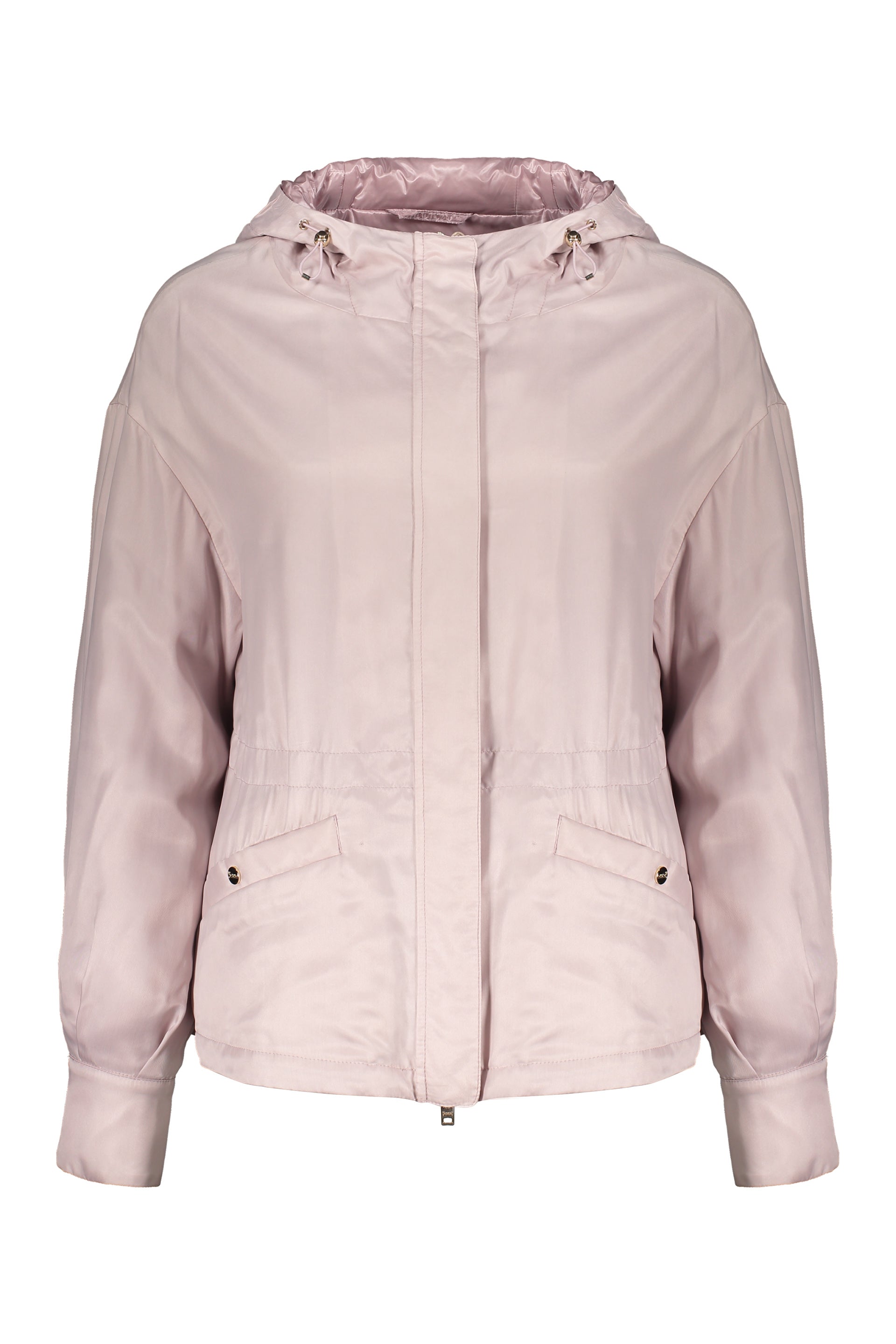 Lightweight pink jacket with hood