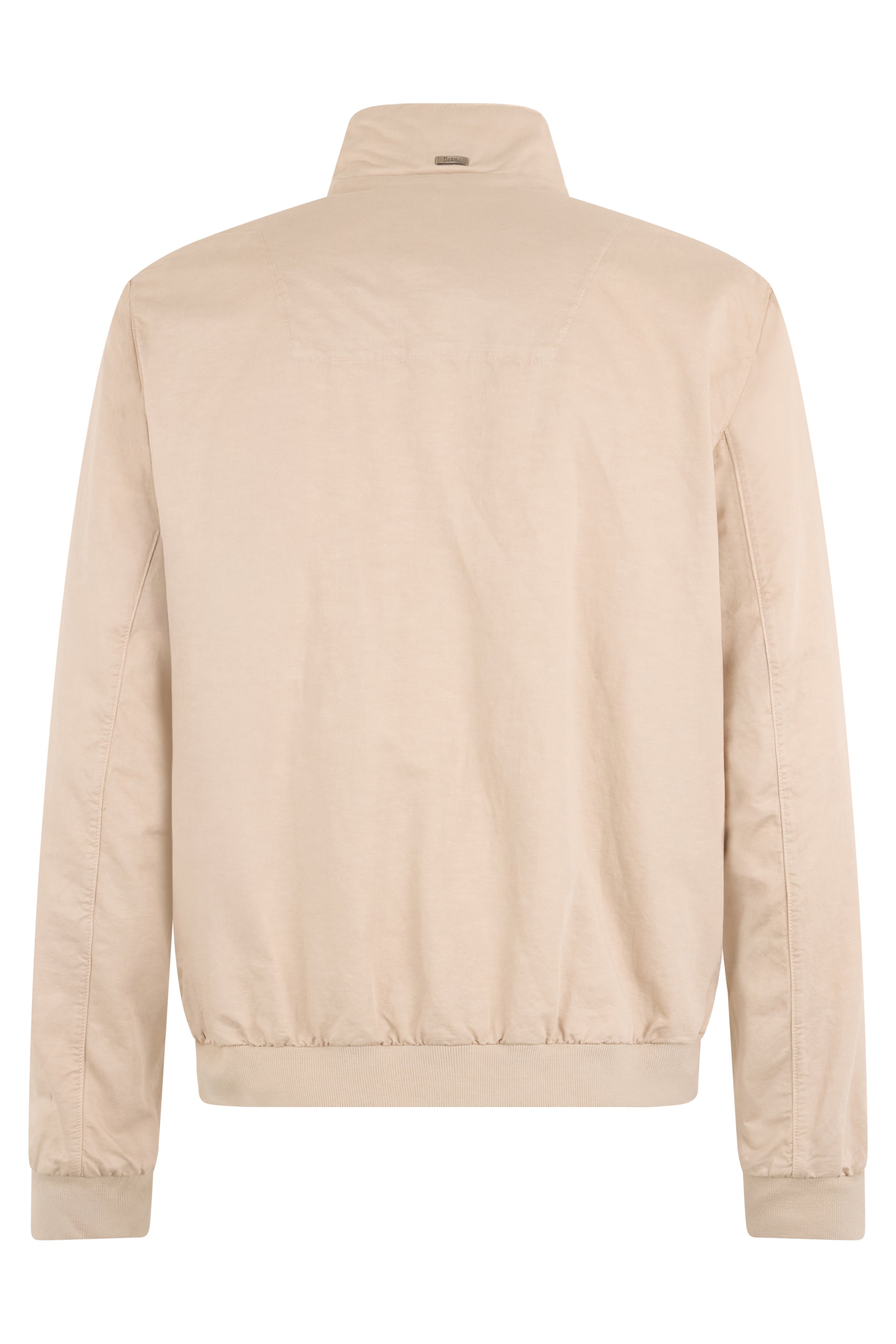 Lightweight beige jacket and comfortable with zip closure