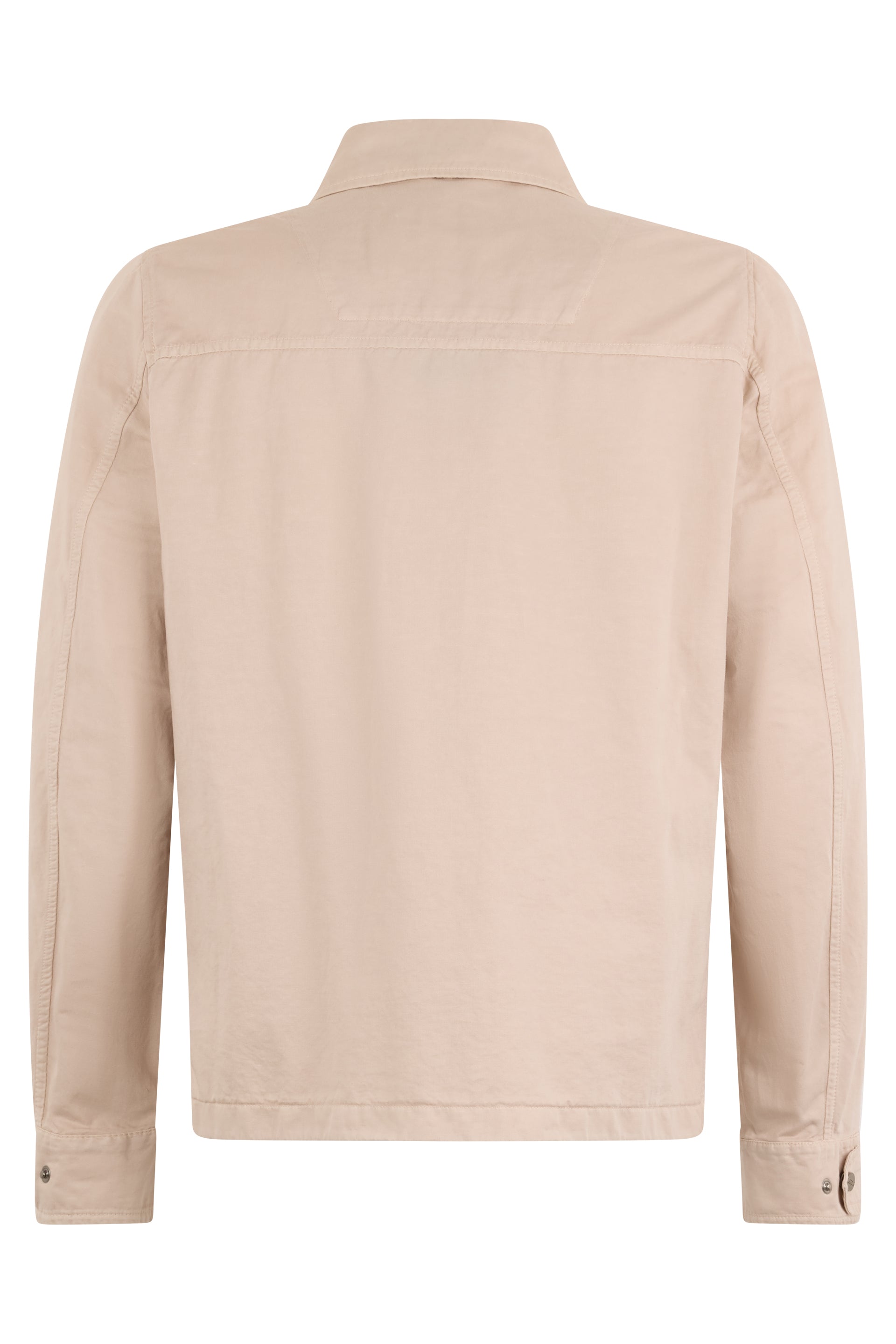 Elegant light beige jacket with buttons, versatile and casual