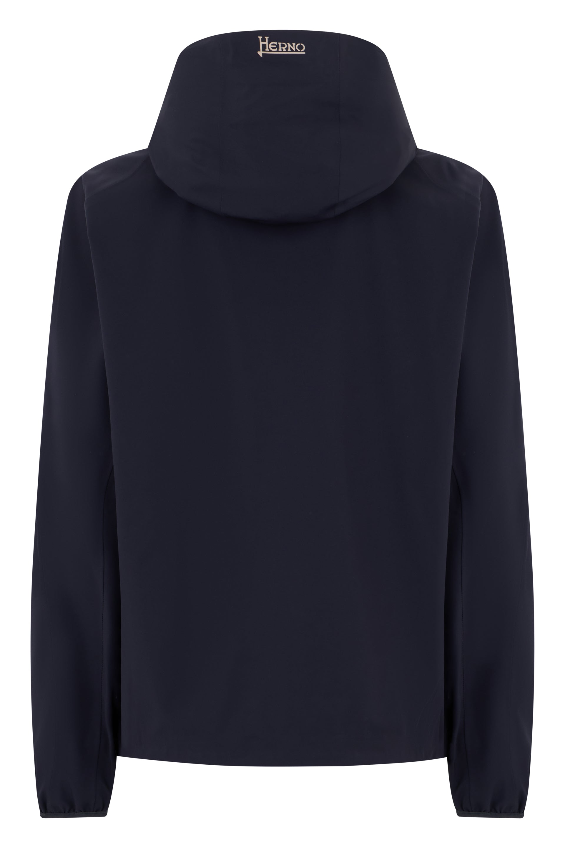 Dark blue windbreaker with minimal and versatile design