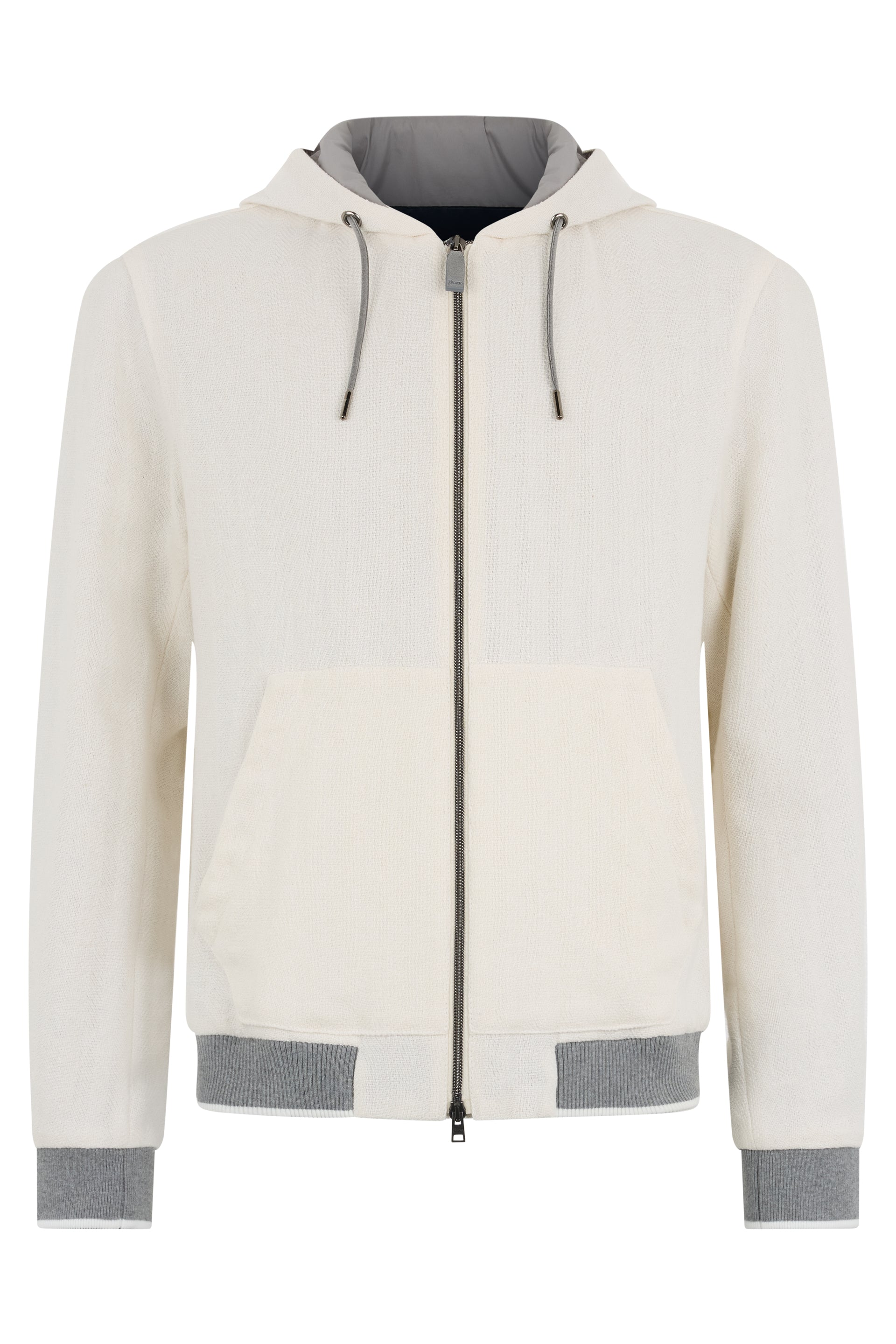 Hooded sweatshirt with zip