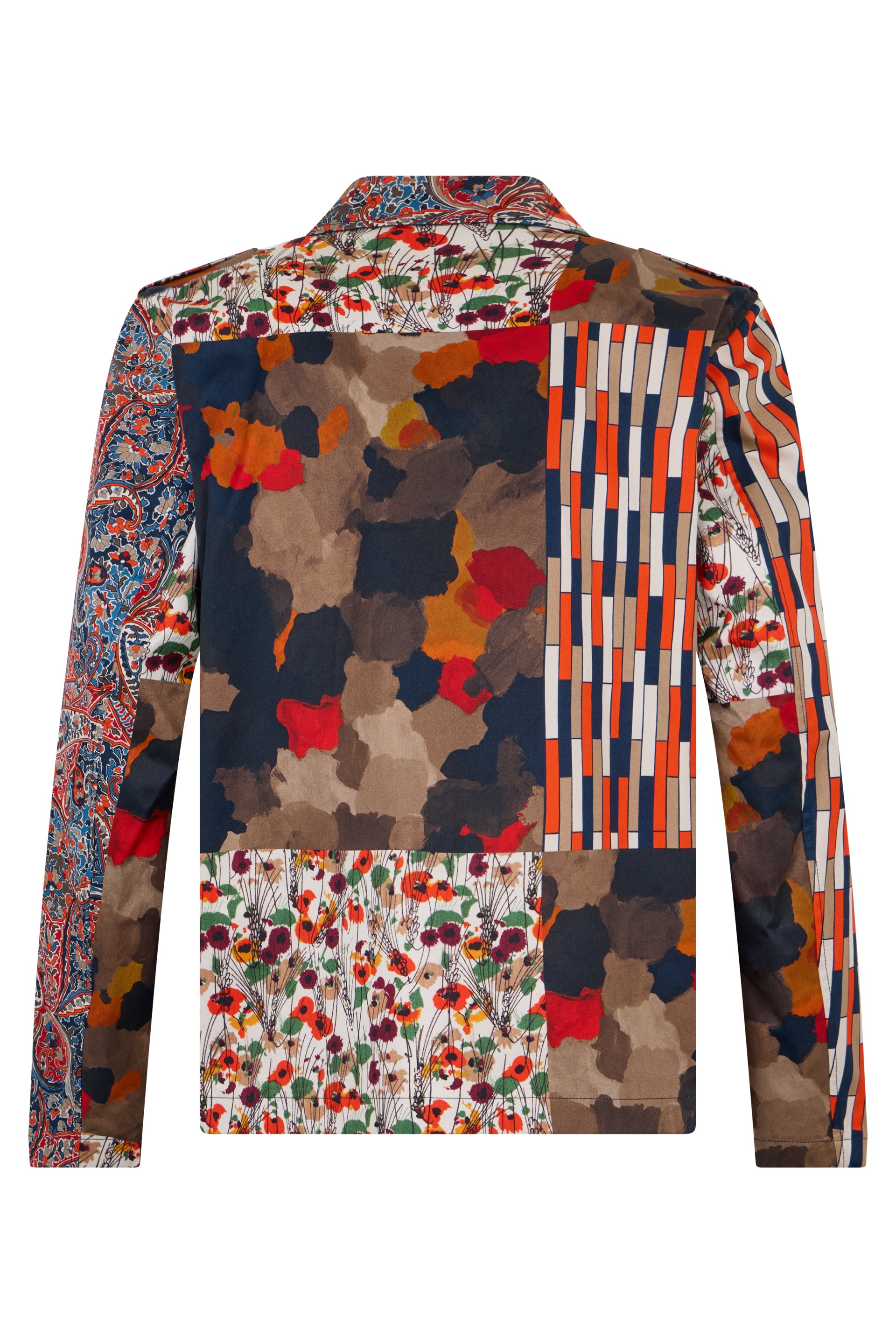 Elegant multicolored jacket with classic cut