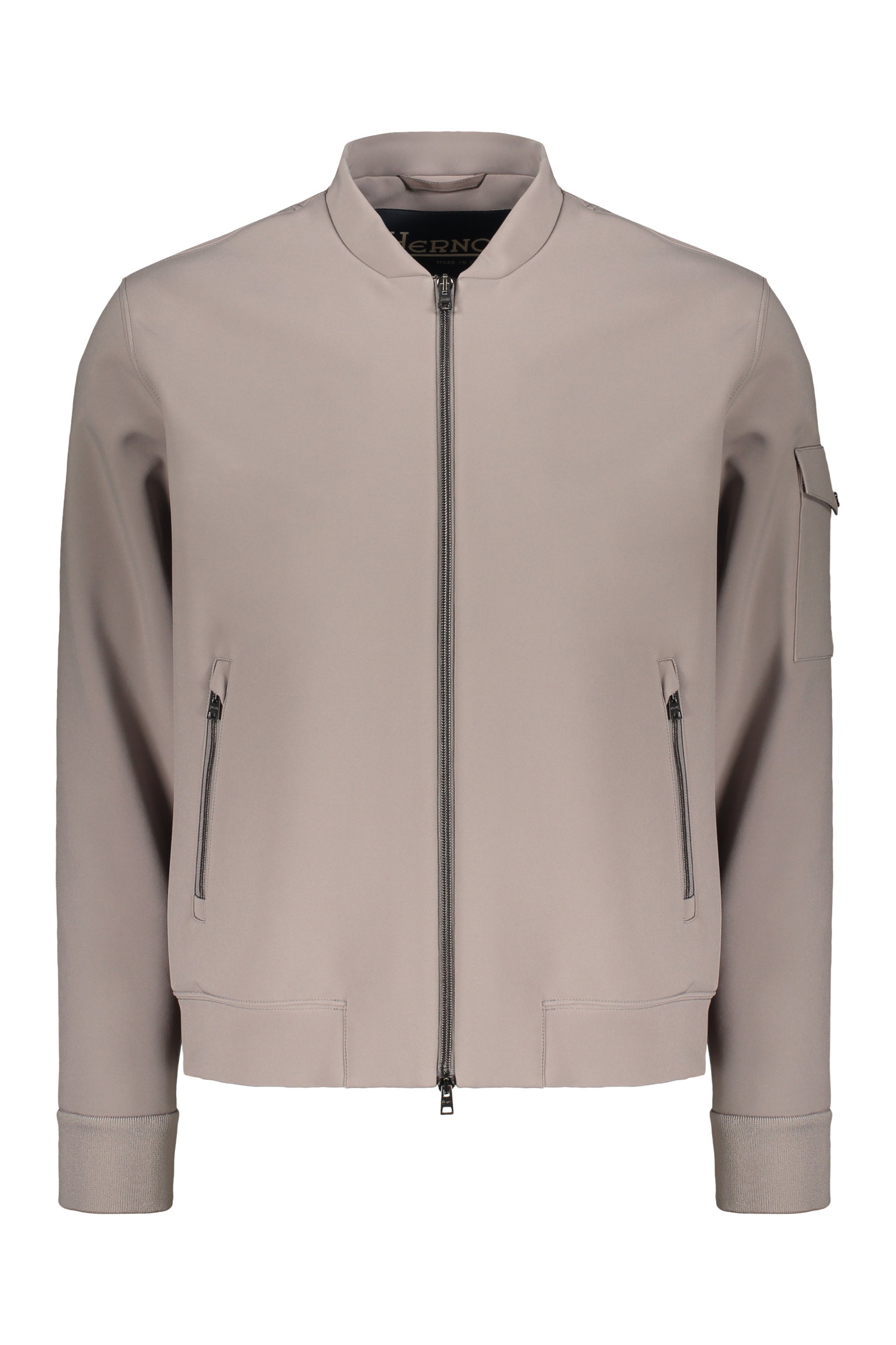 Zip-up bomber jacket