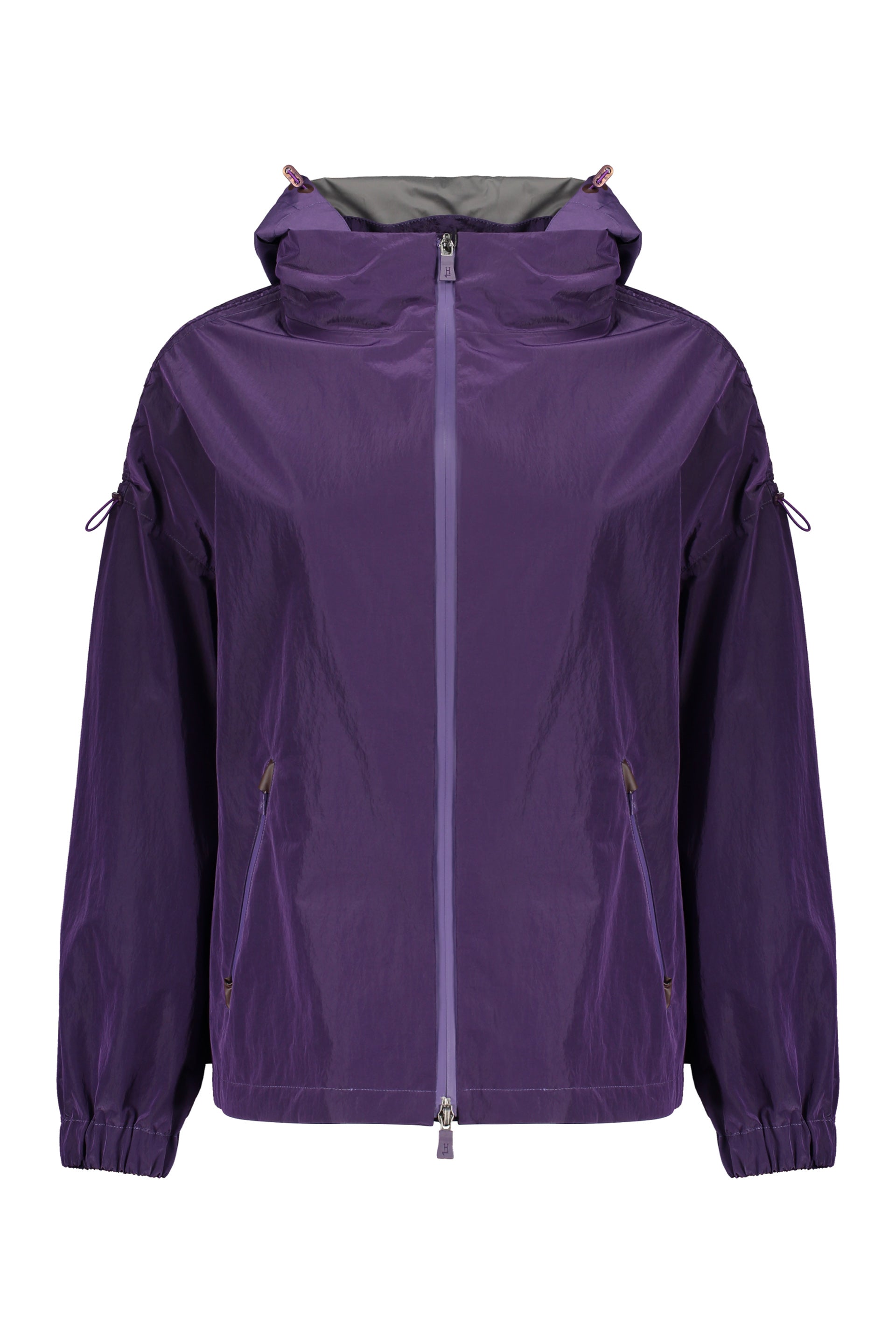 Techno fabric raincoat