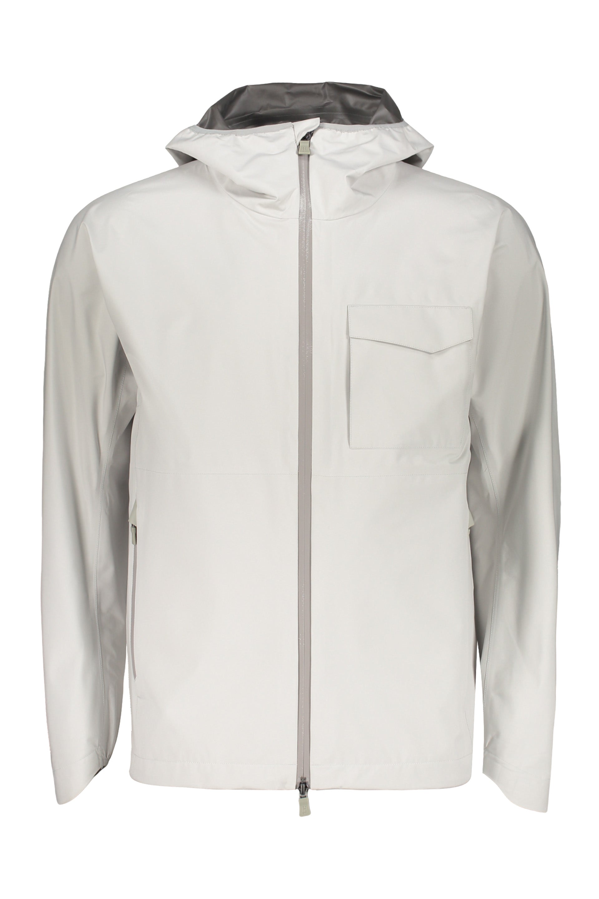 Lightweight jacket with hood, modern and versatile