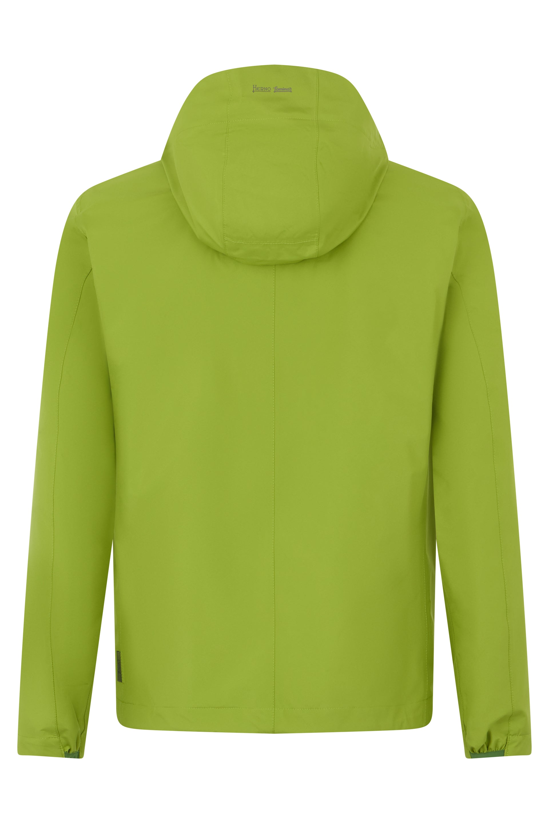 Light green jacket with hood and zip