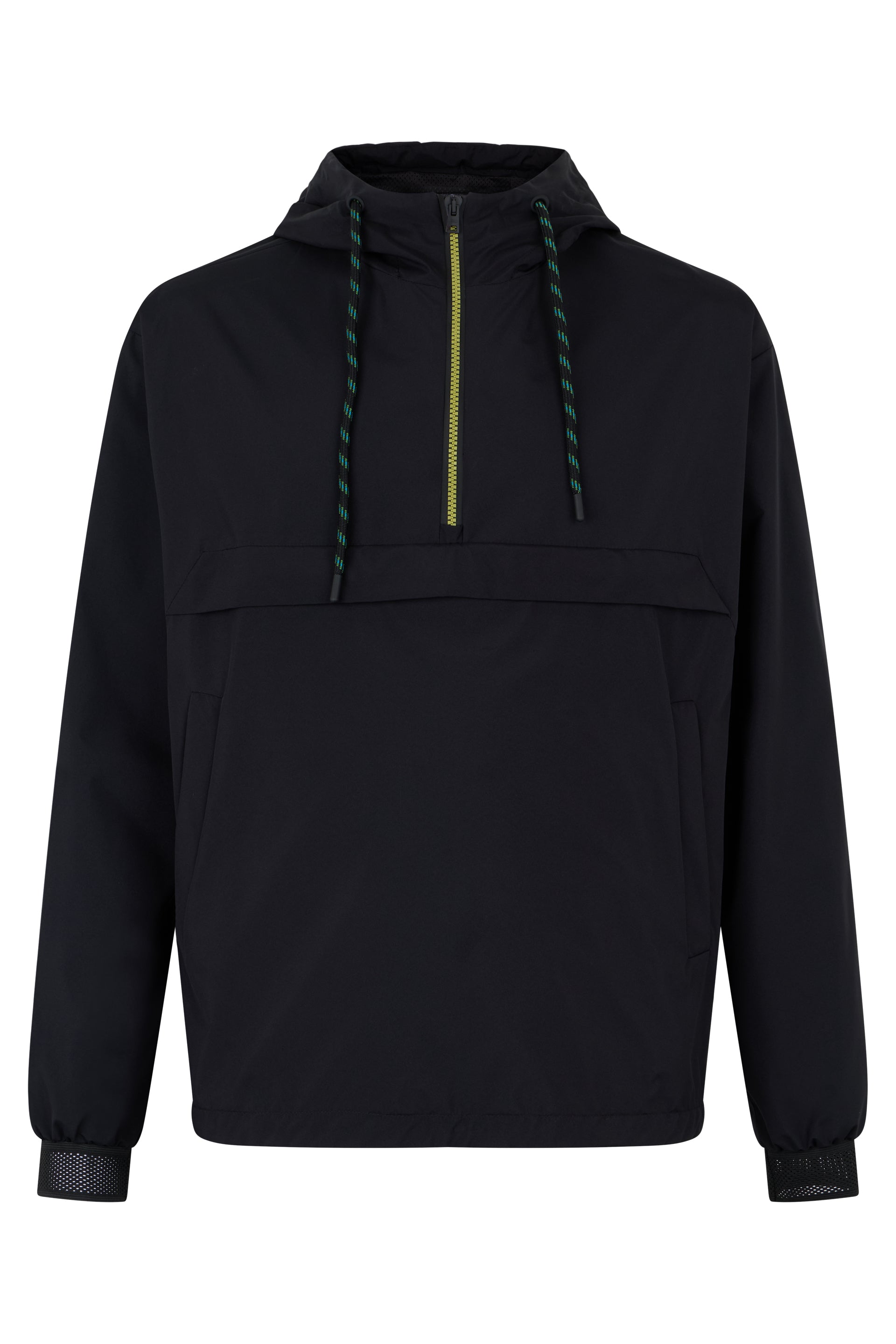 Windbreaker with half zipper