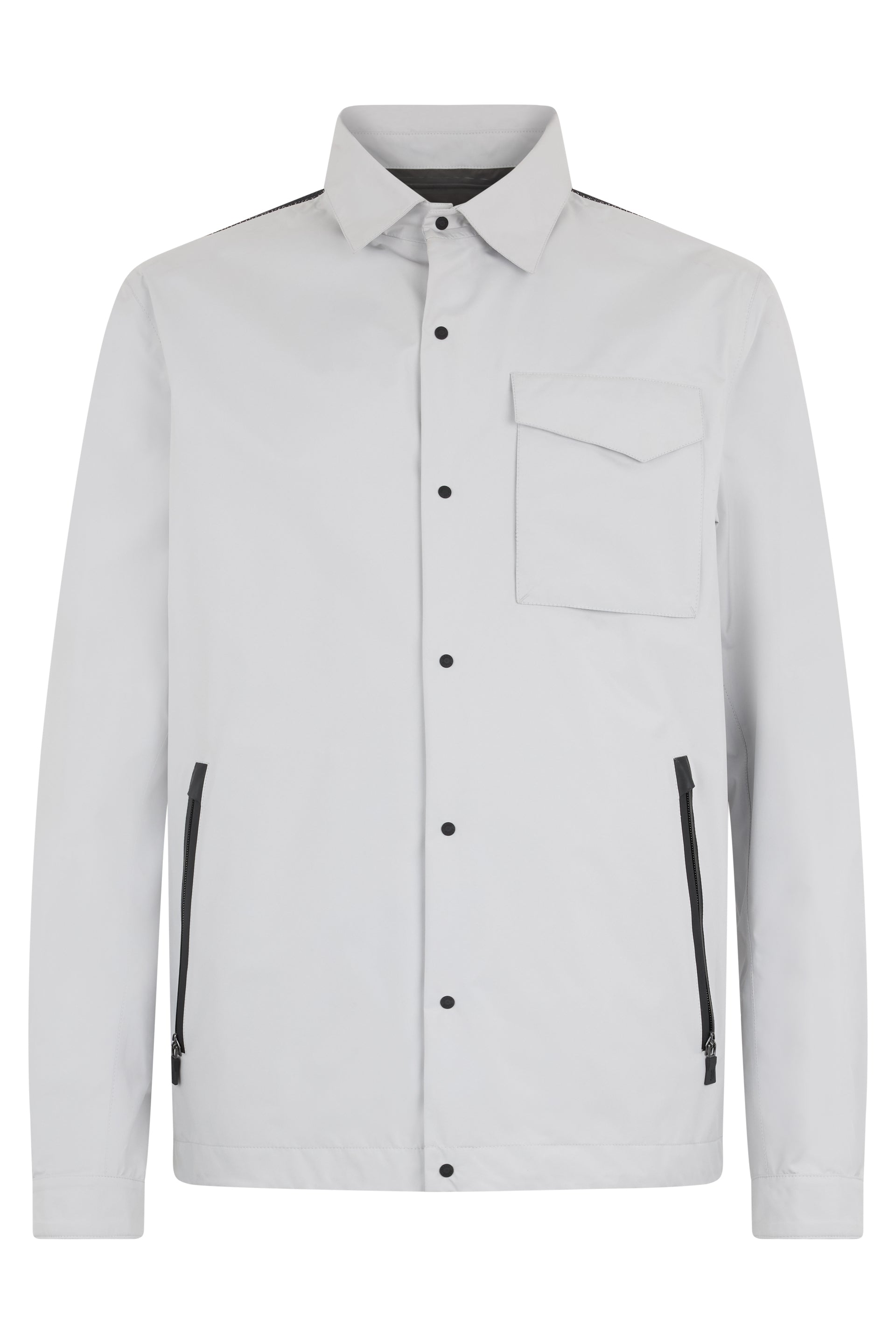 Jacket with shirt cut