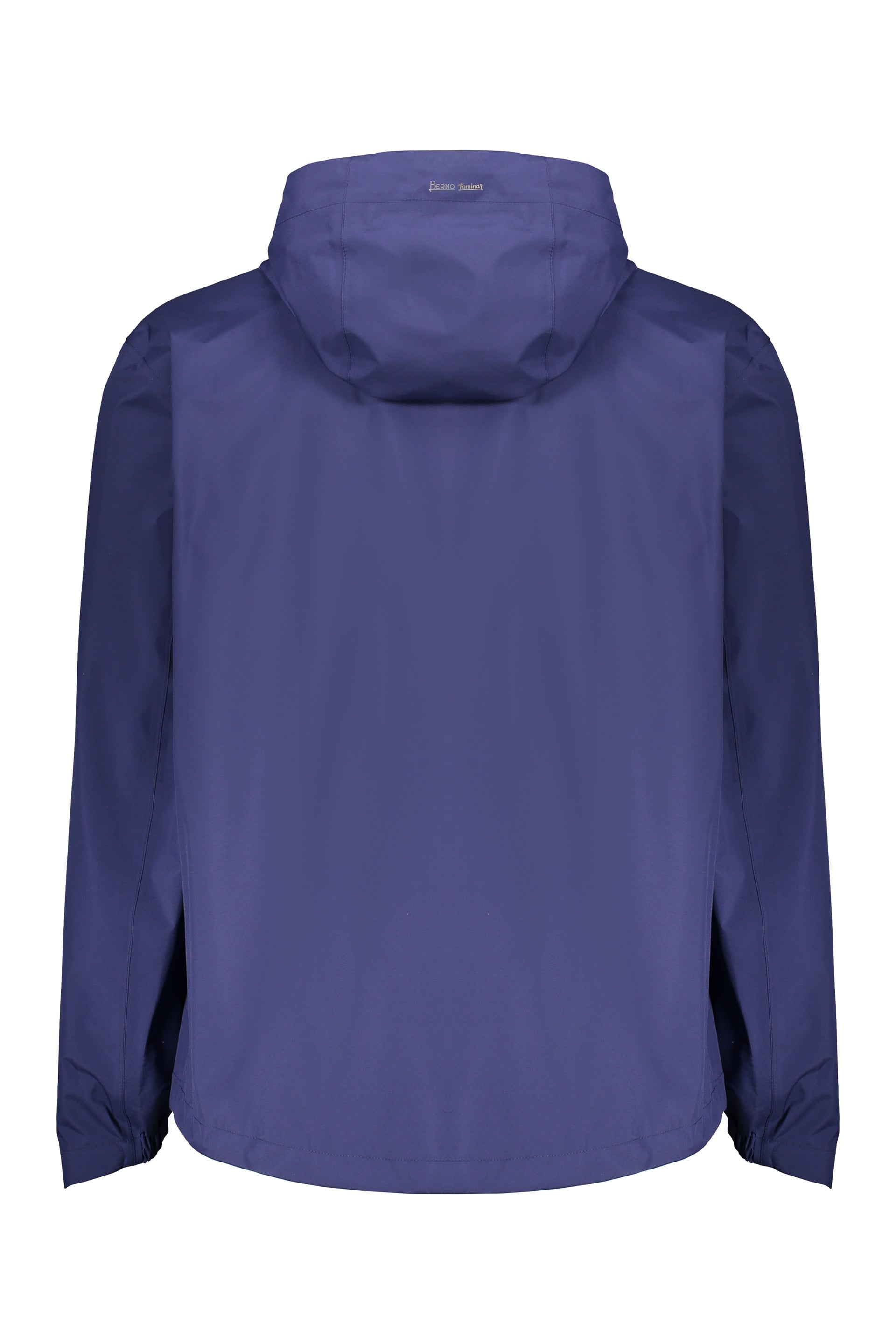 Technical fabric hooded jacket