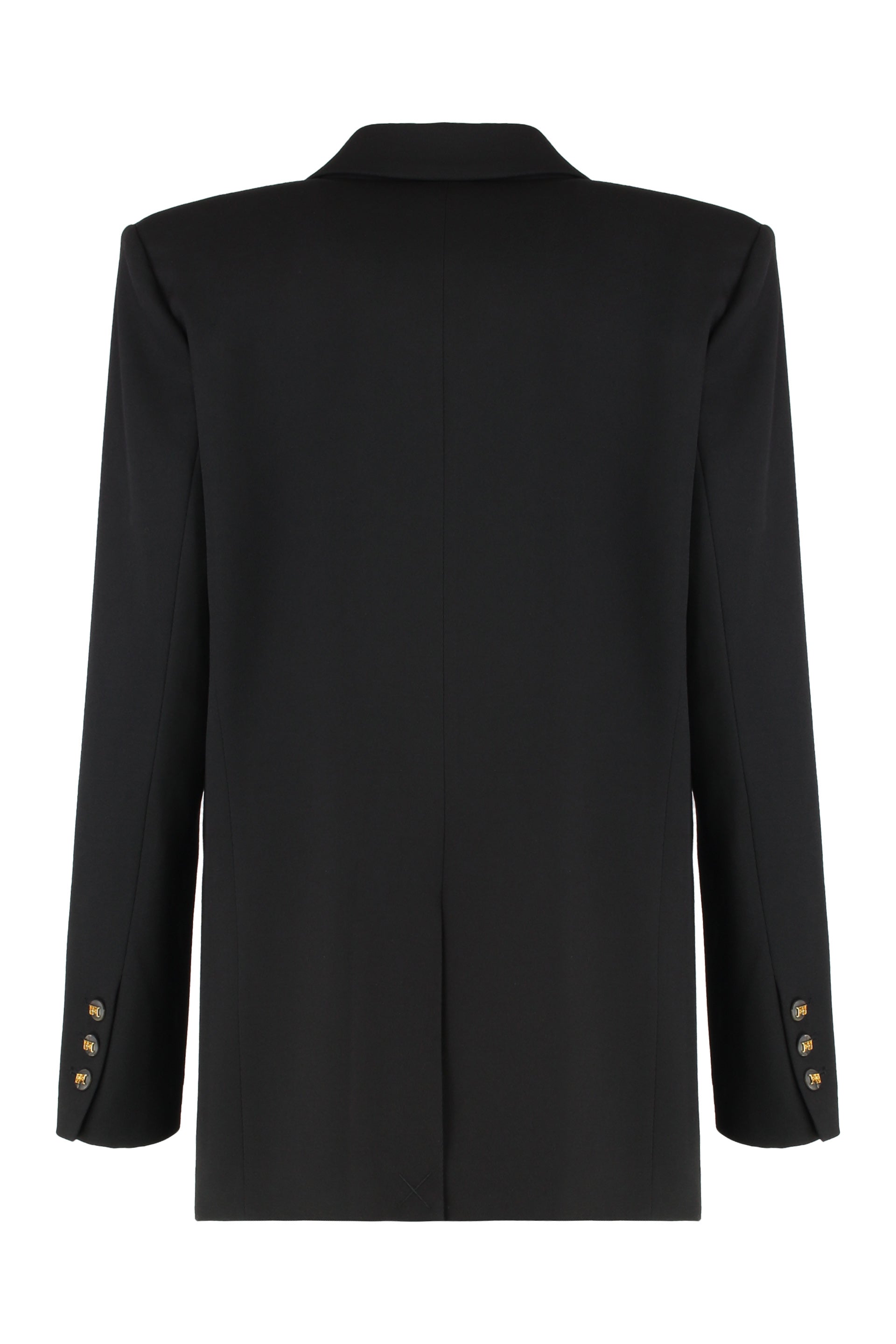 Coat in cotton gabardine with pocket