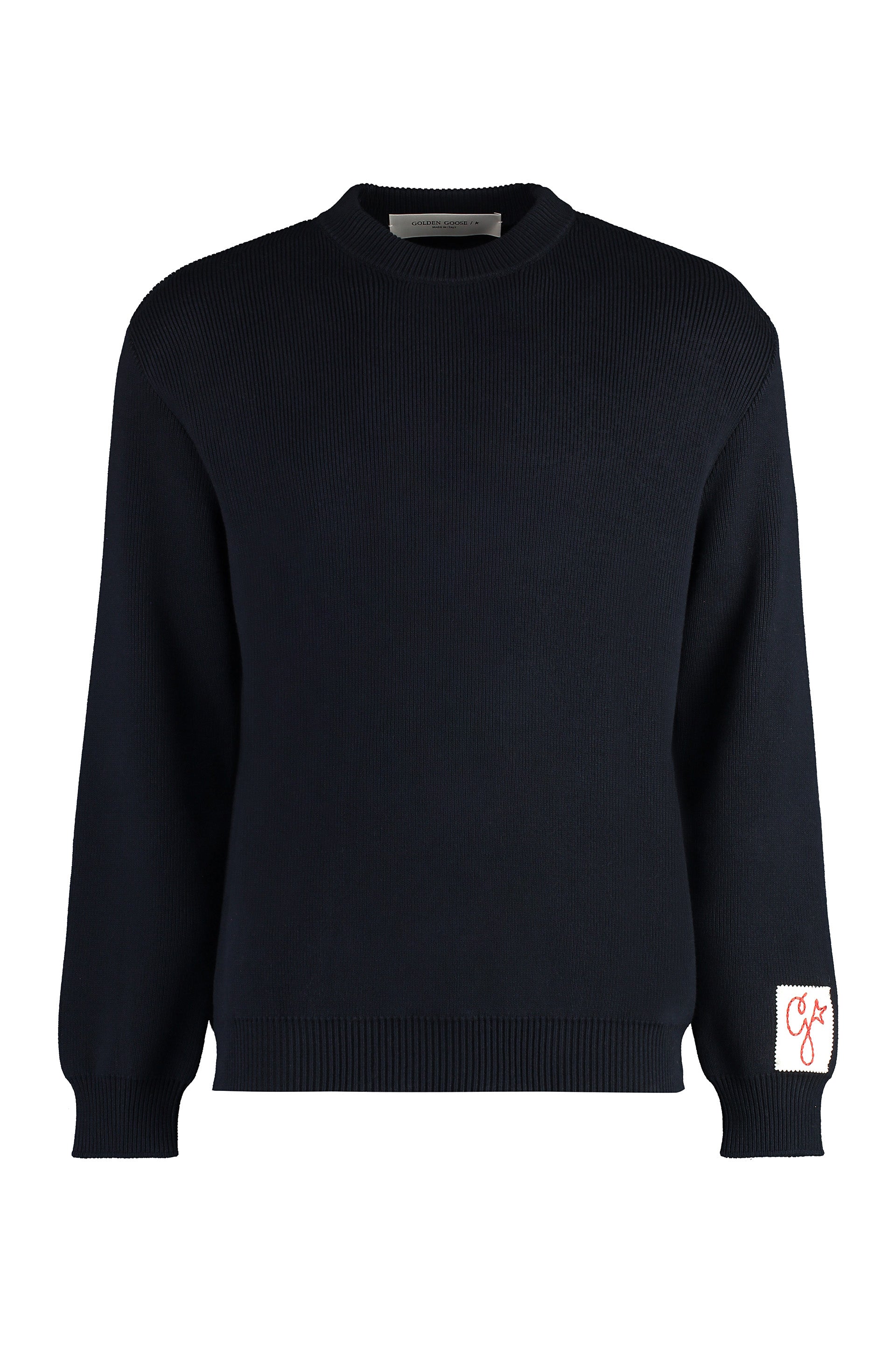 Davis Cotton crew-neck sweater