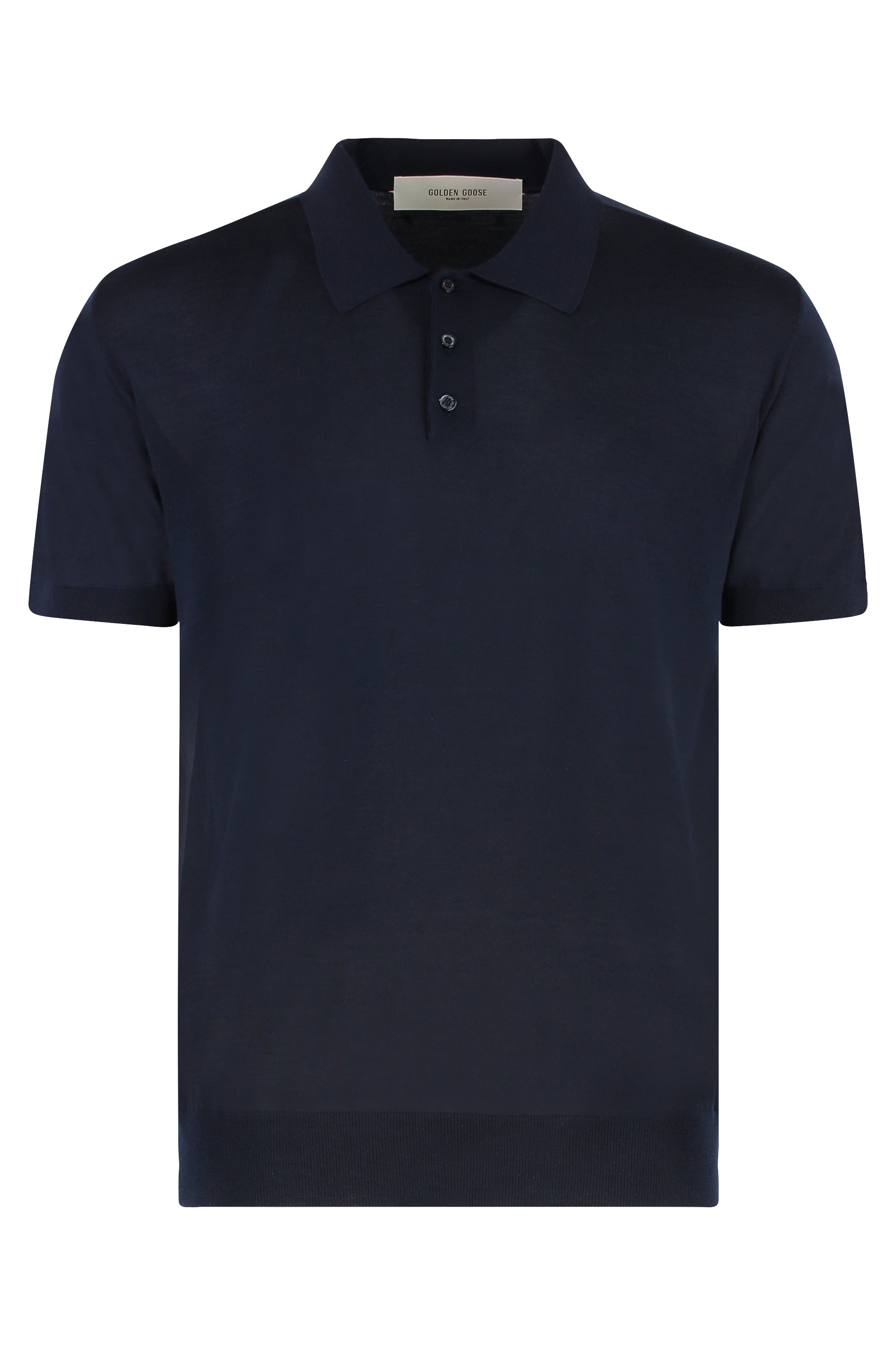 Giotto Knitted virgin wool polo shirt