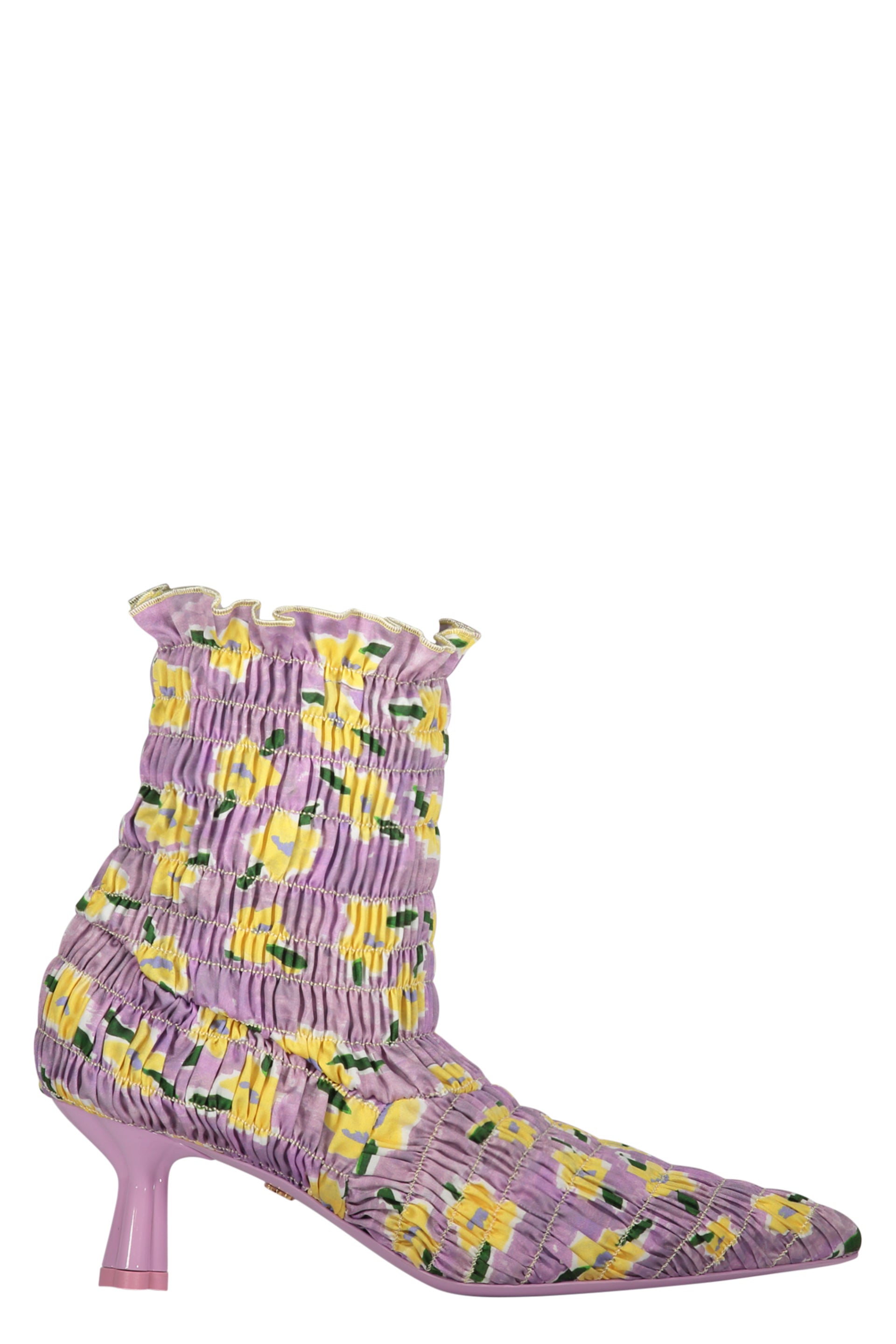 Fabric ankle boots