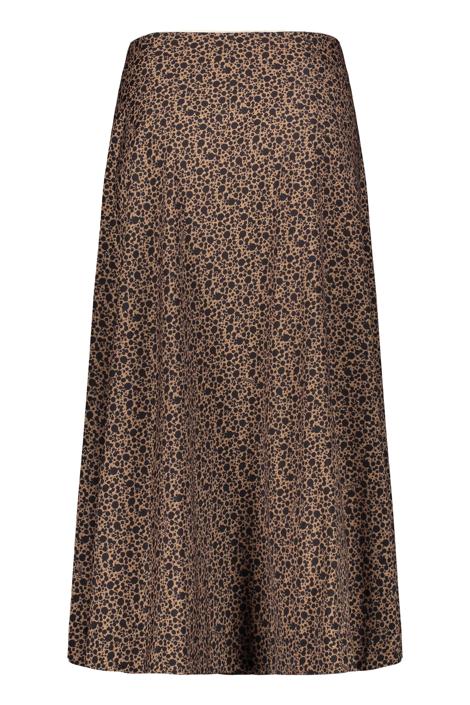 Gonna midi brown elegant and fluid