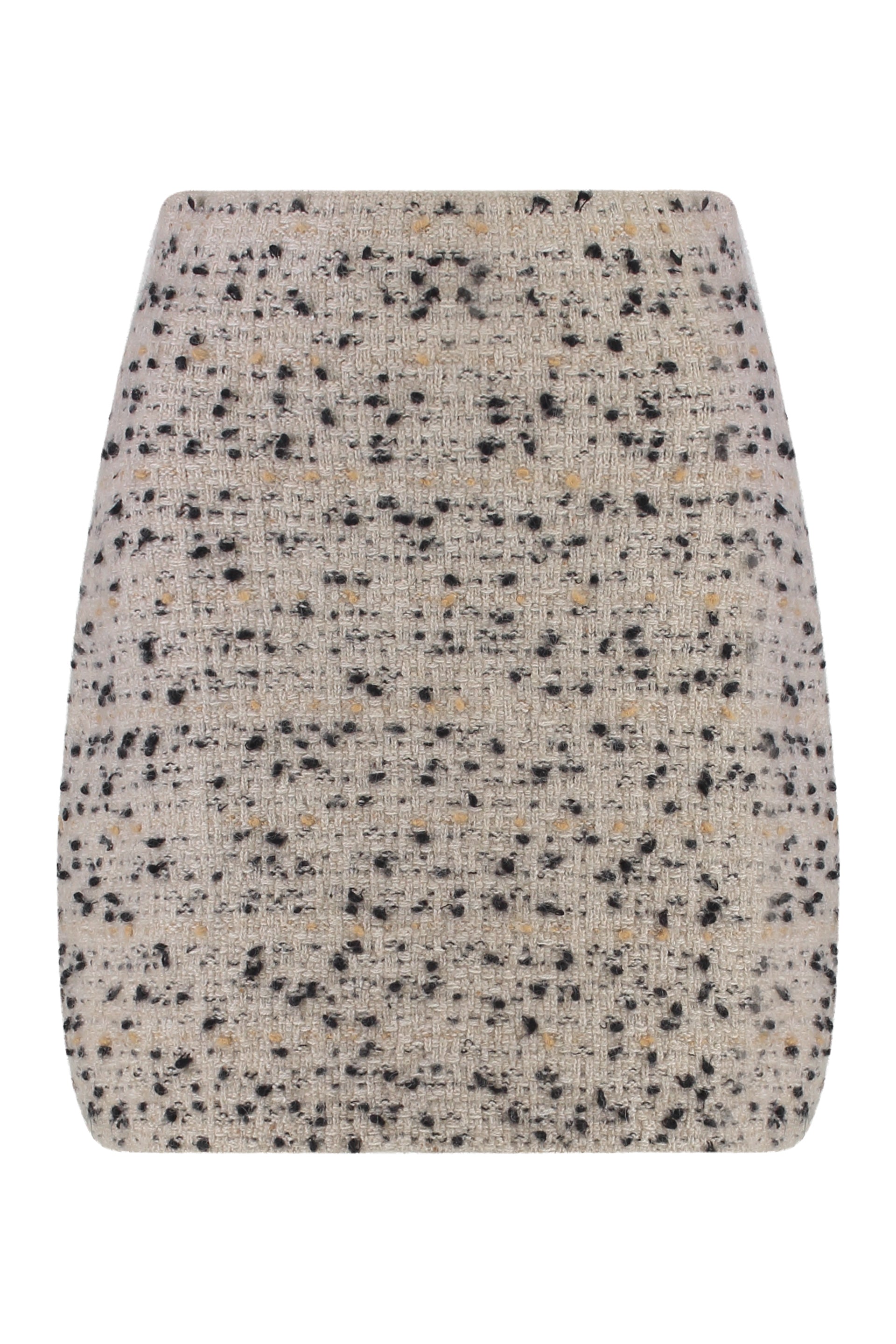 Wool blend mini skirt