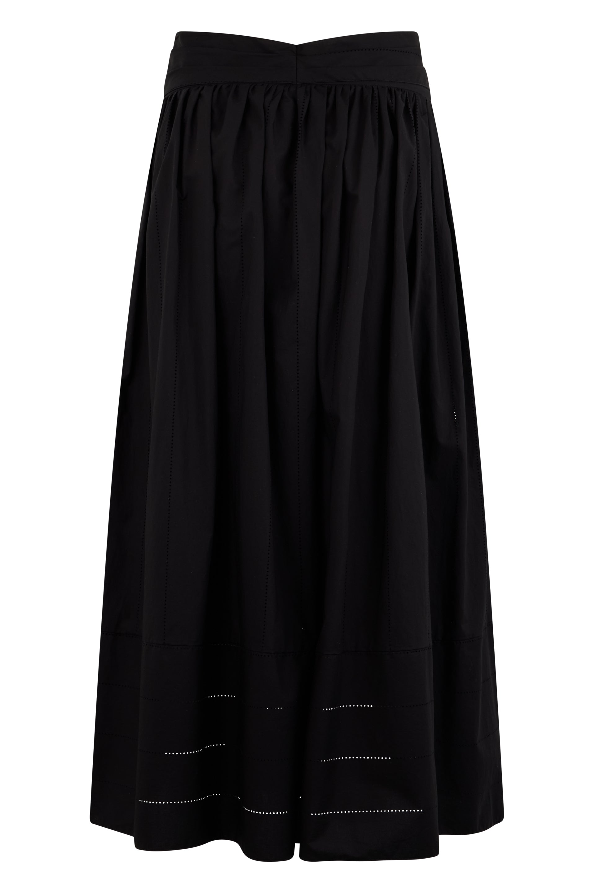 Long black skirt, high elegant waist