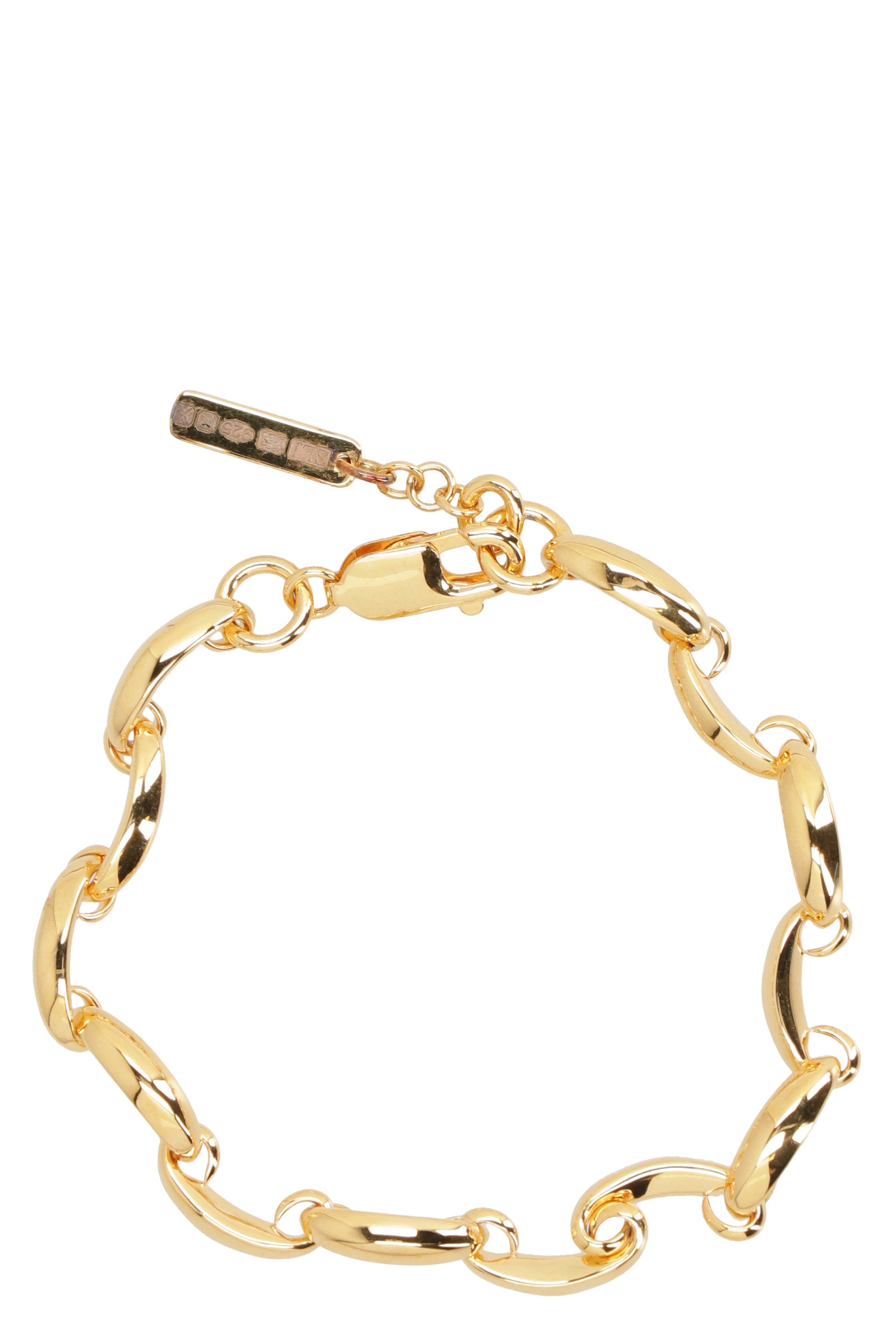 Golden metal bracelet