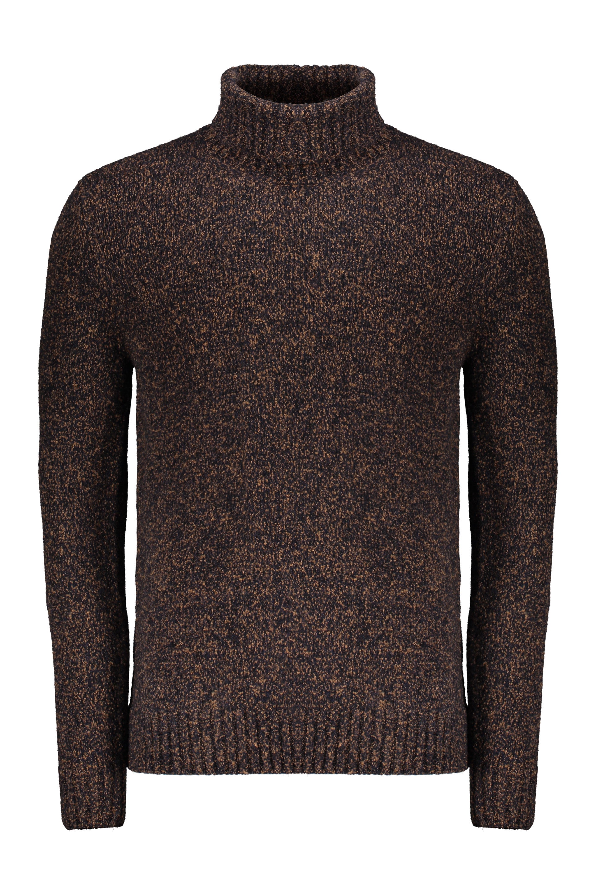 Brown turtleneck sweater