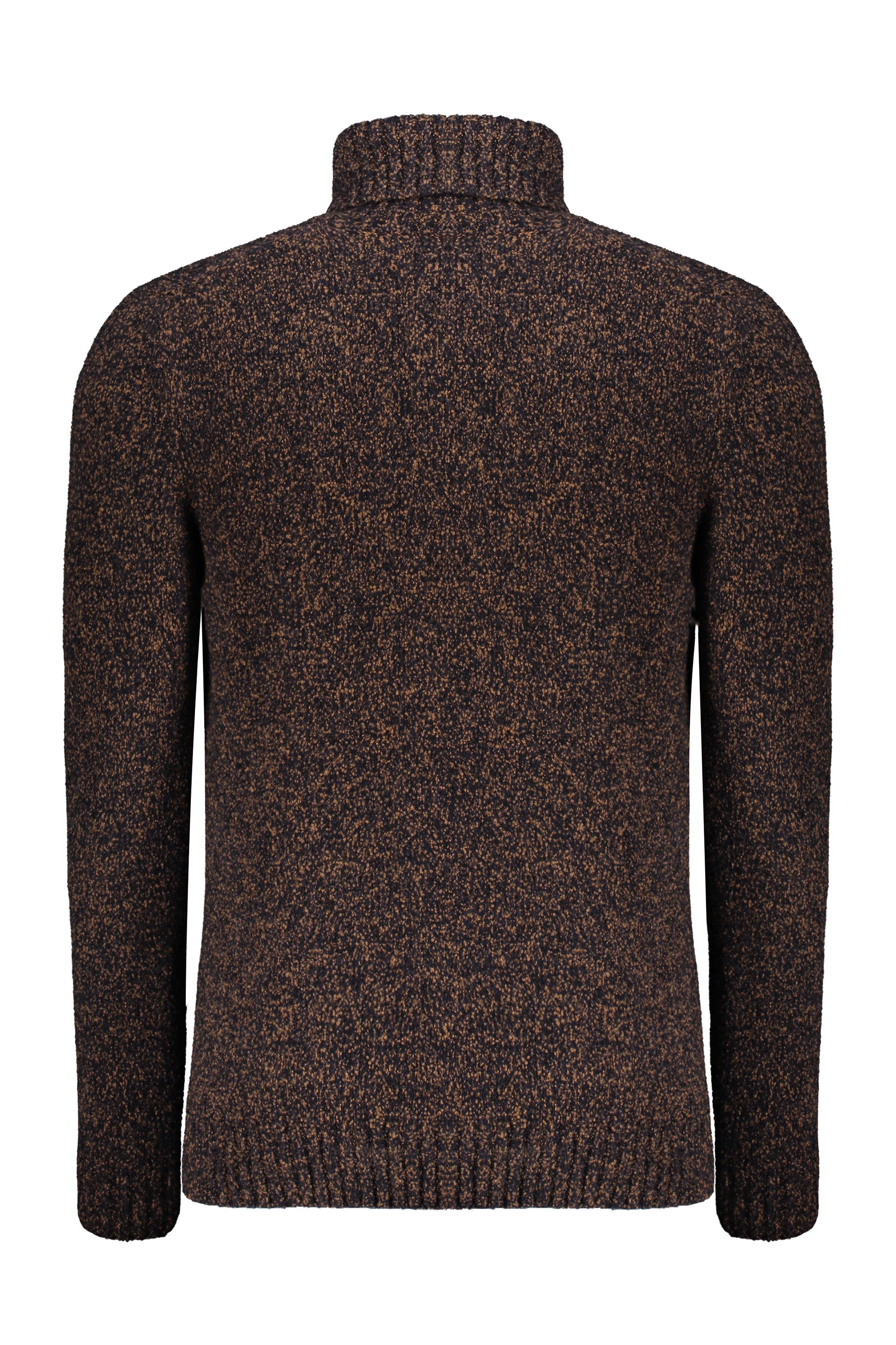 Brown turtleneck sweater