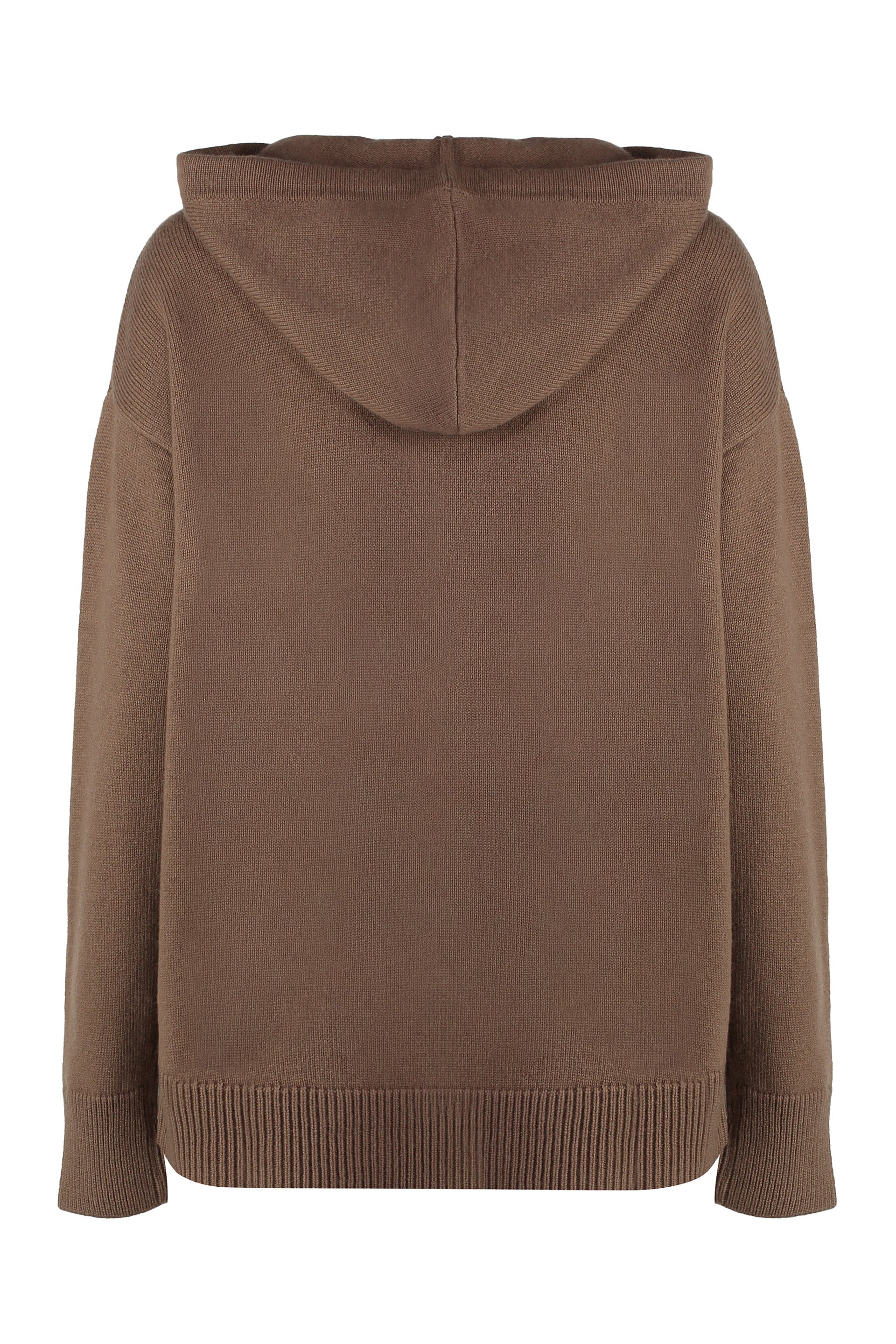 Hooded wool and cashmere sweater