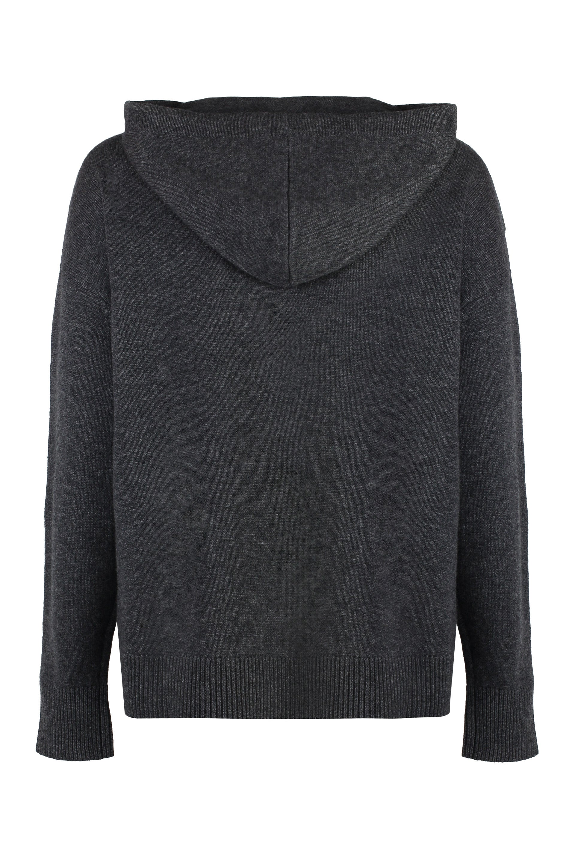 Hooded wool and cashmere sweater