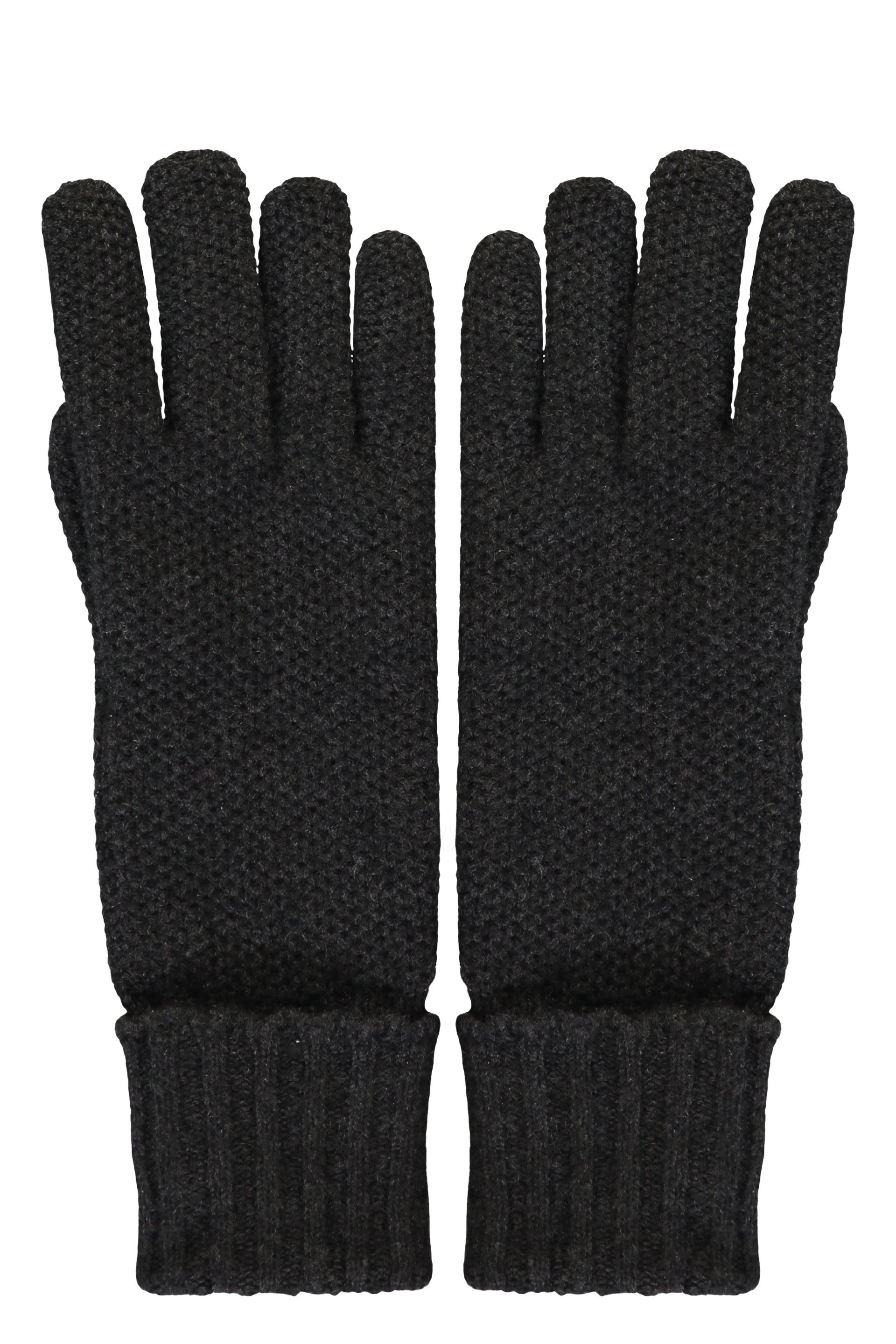 Mesh and leather gloves