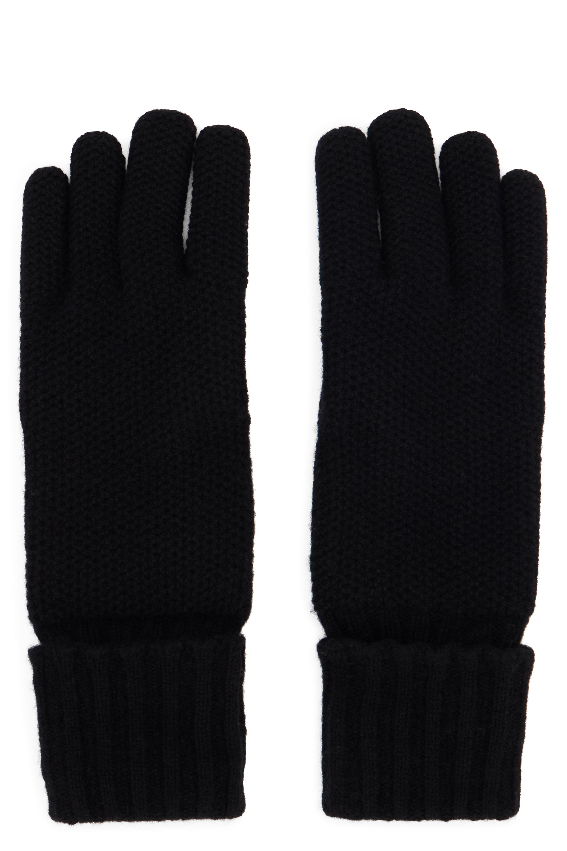 Black, warm, and versatile winter gloves.