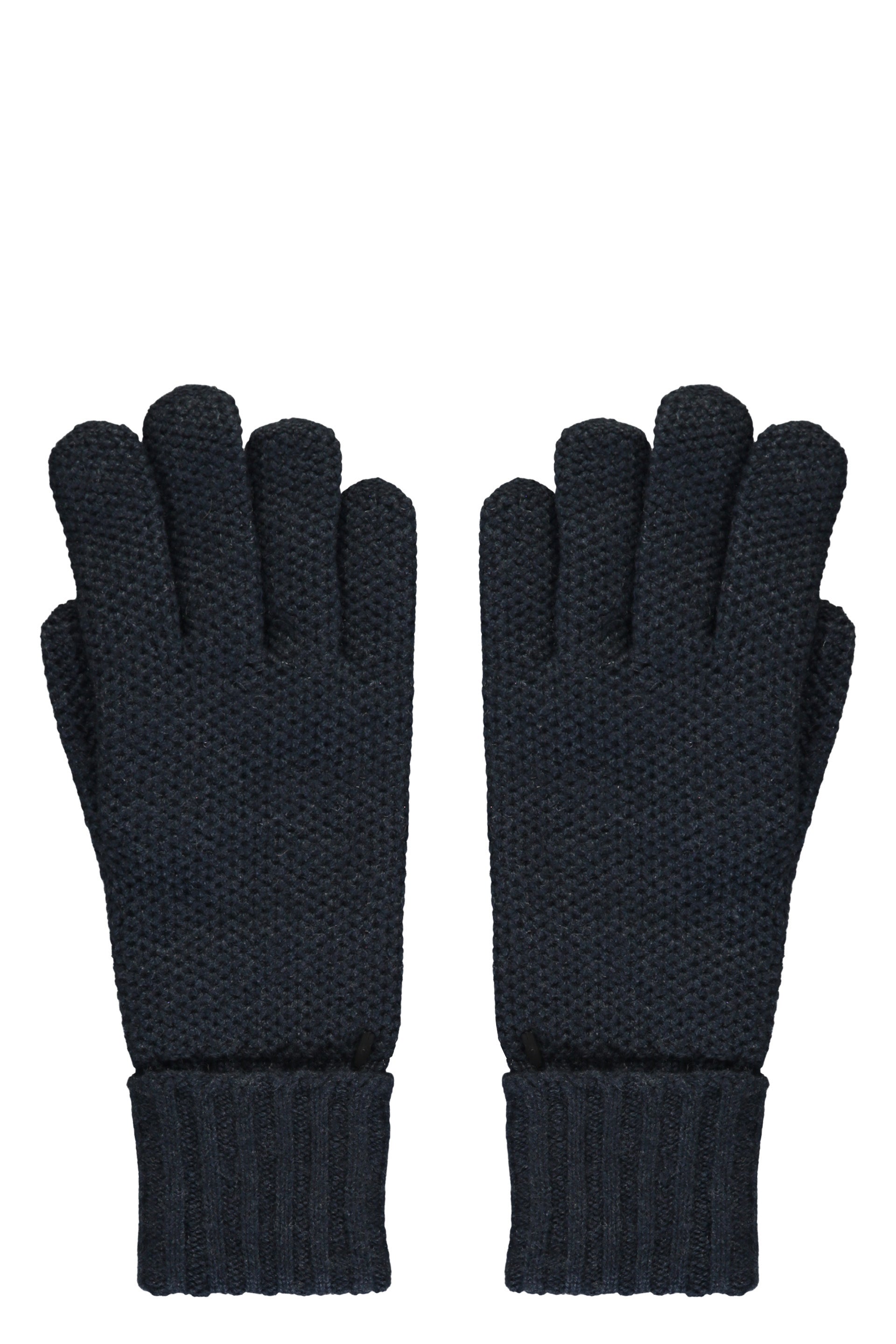 Mesh and leather gloves