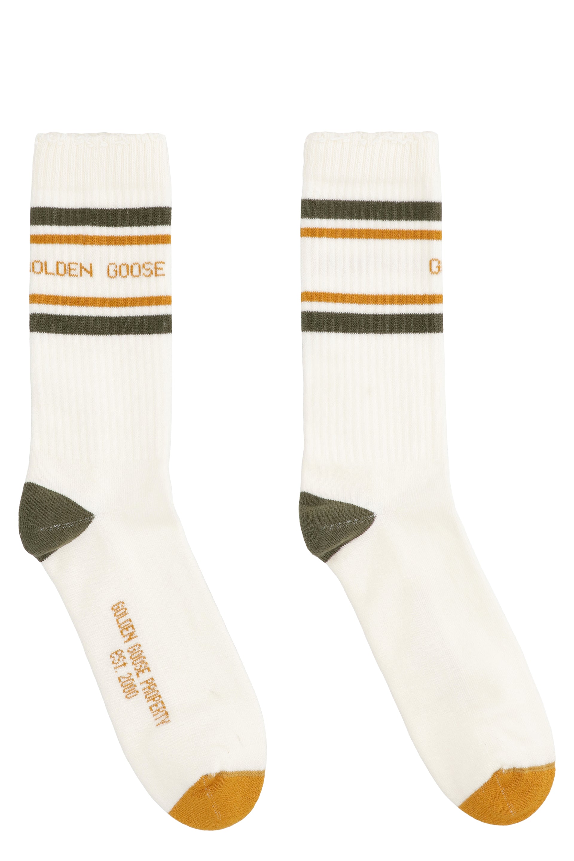Logo cotton blend socks