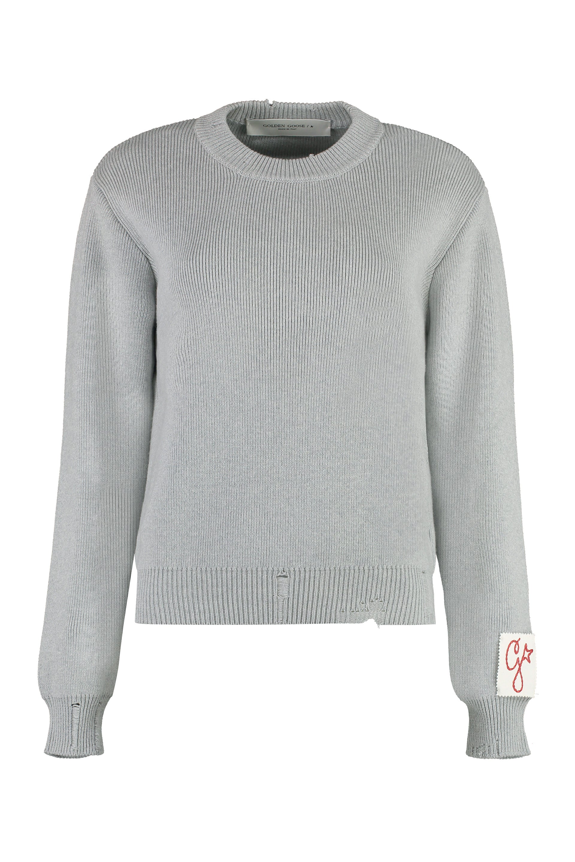 Cotton crew-neck sweater