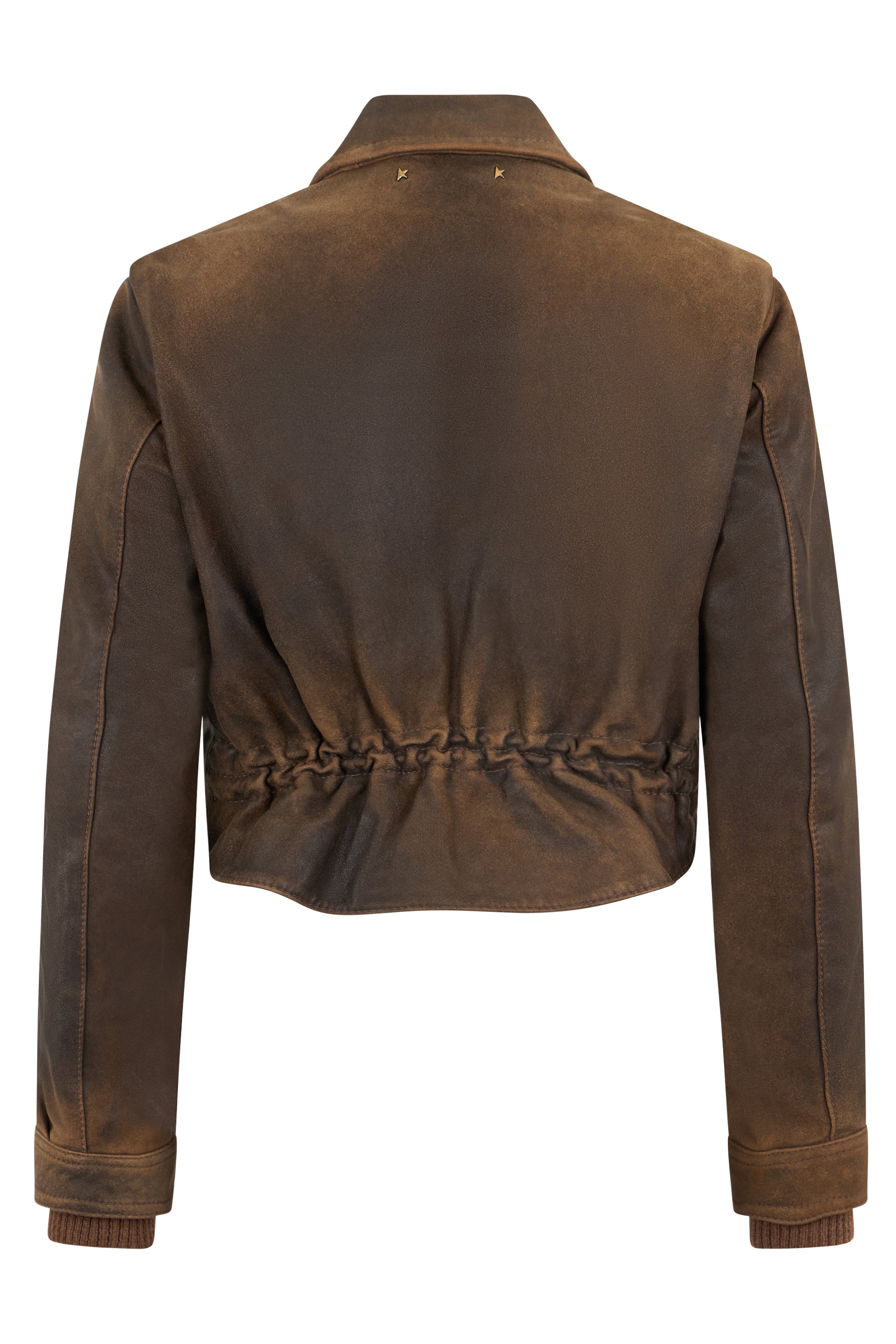 Cropped Leather Jacket