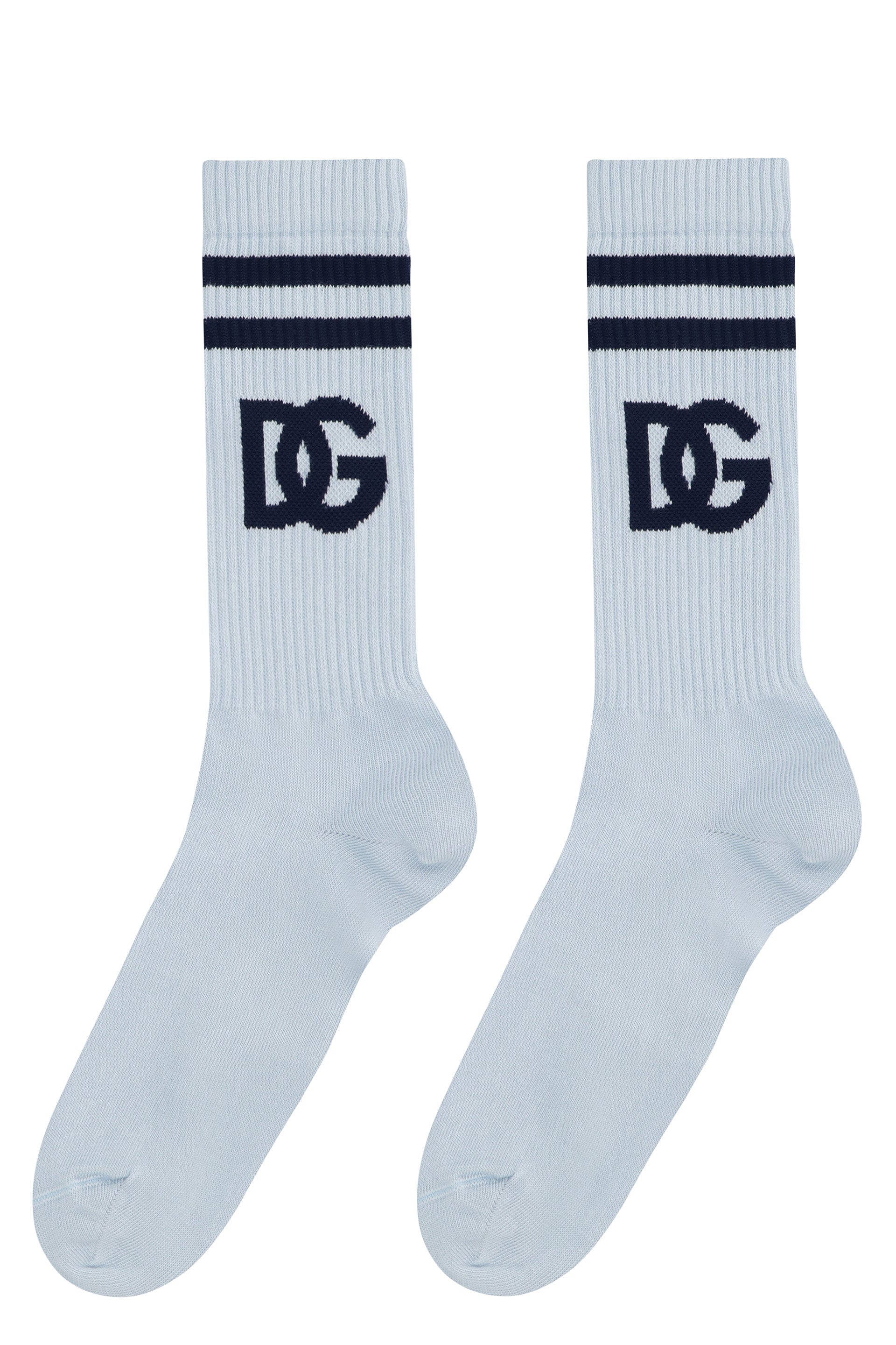 Logo cotton blend socks