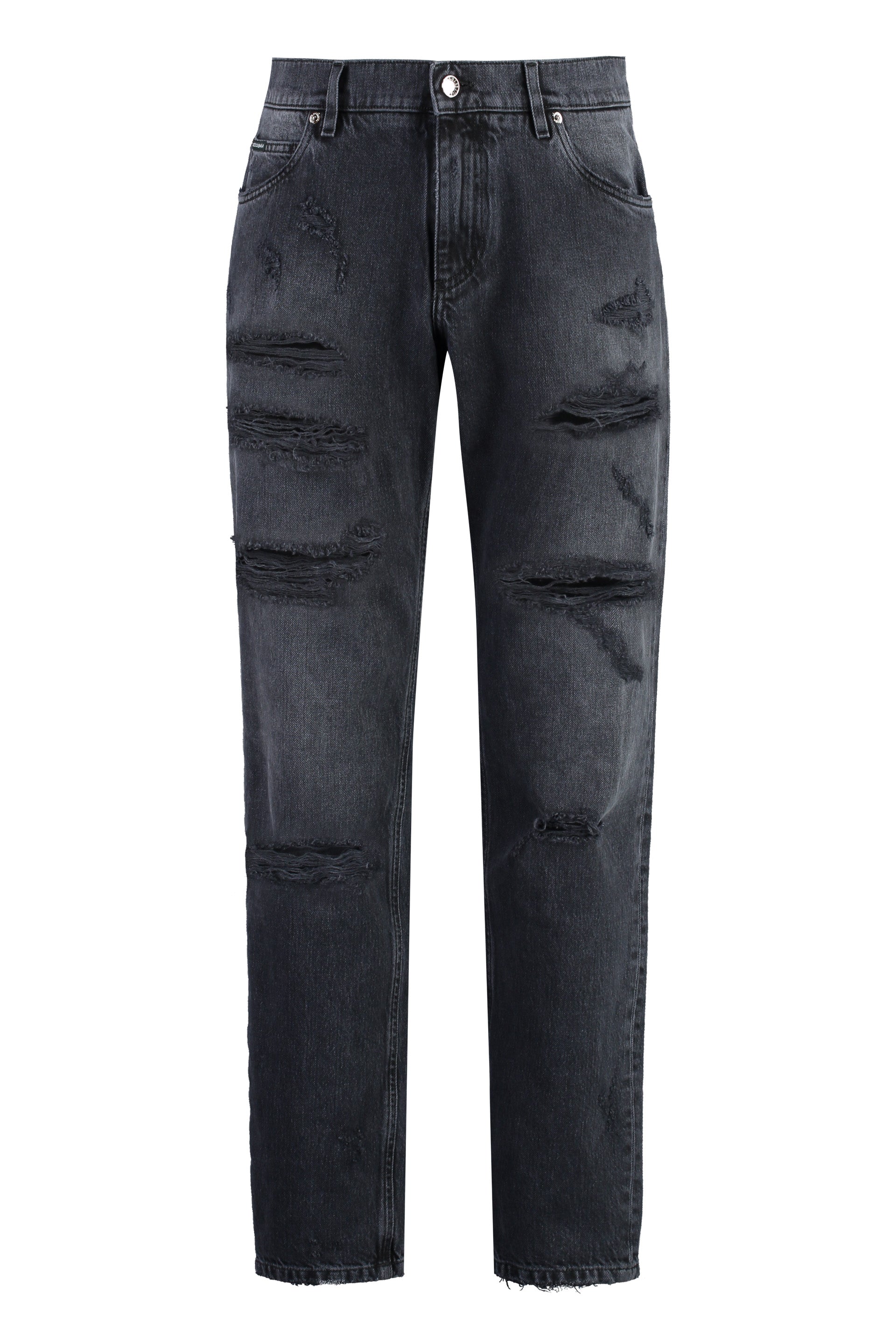 Regular-fit cotton jeans