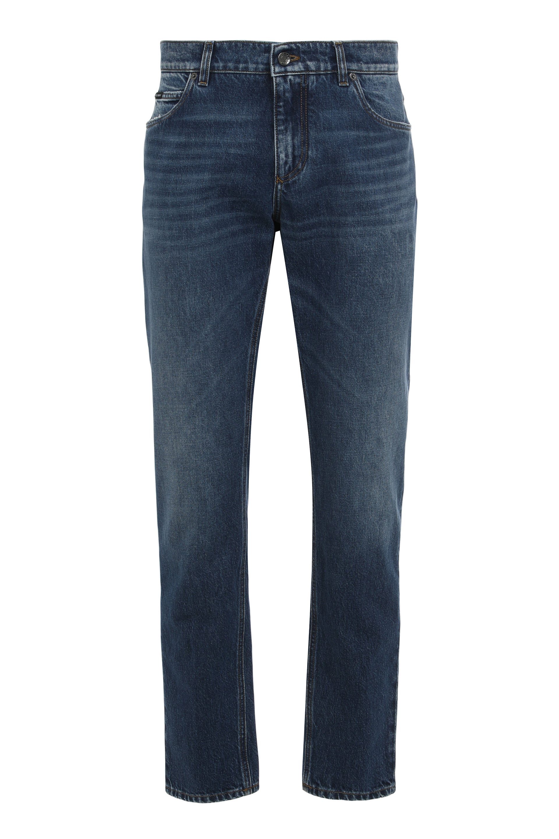 Straight jeans with five pockets