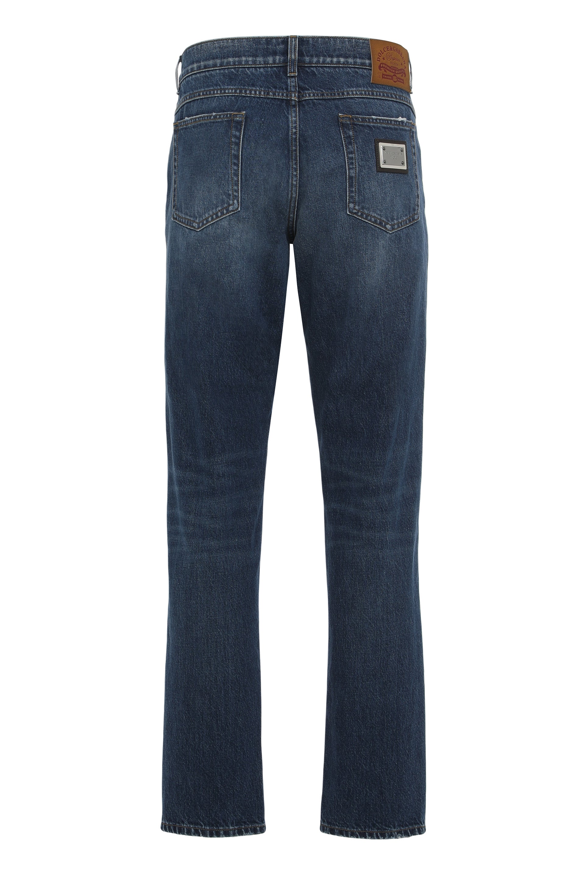 Straight jeans with five pockets
