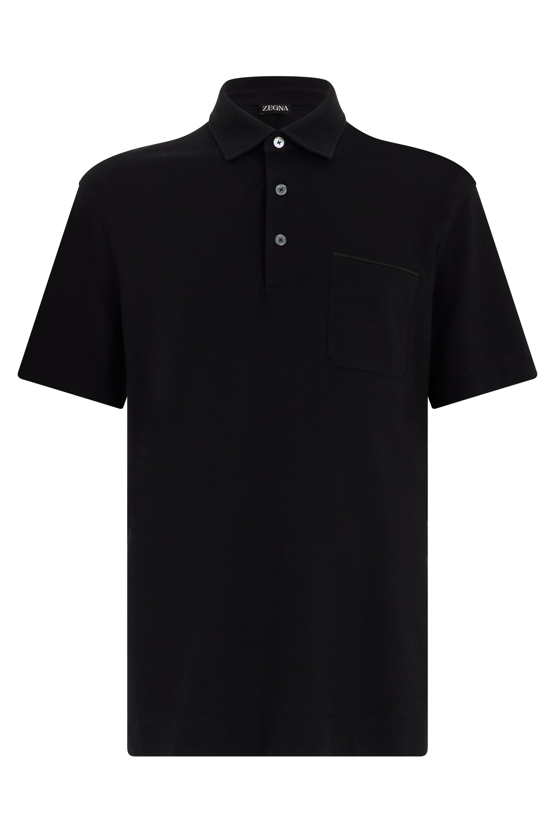 Short sleeve polo in cotton