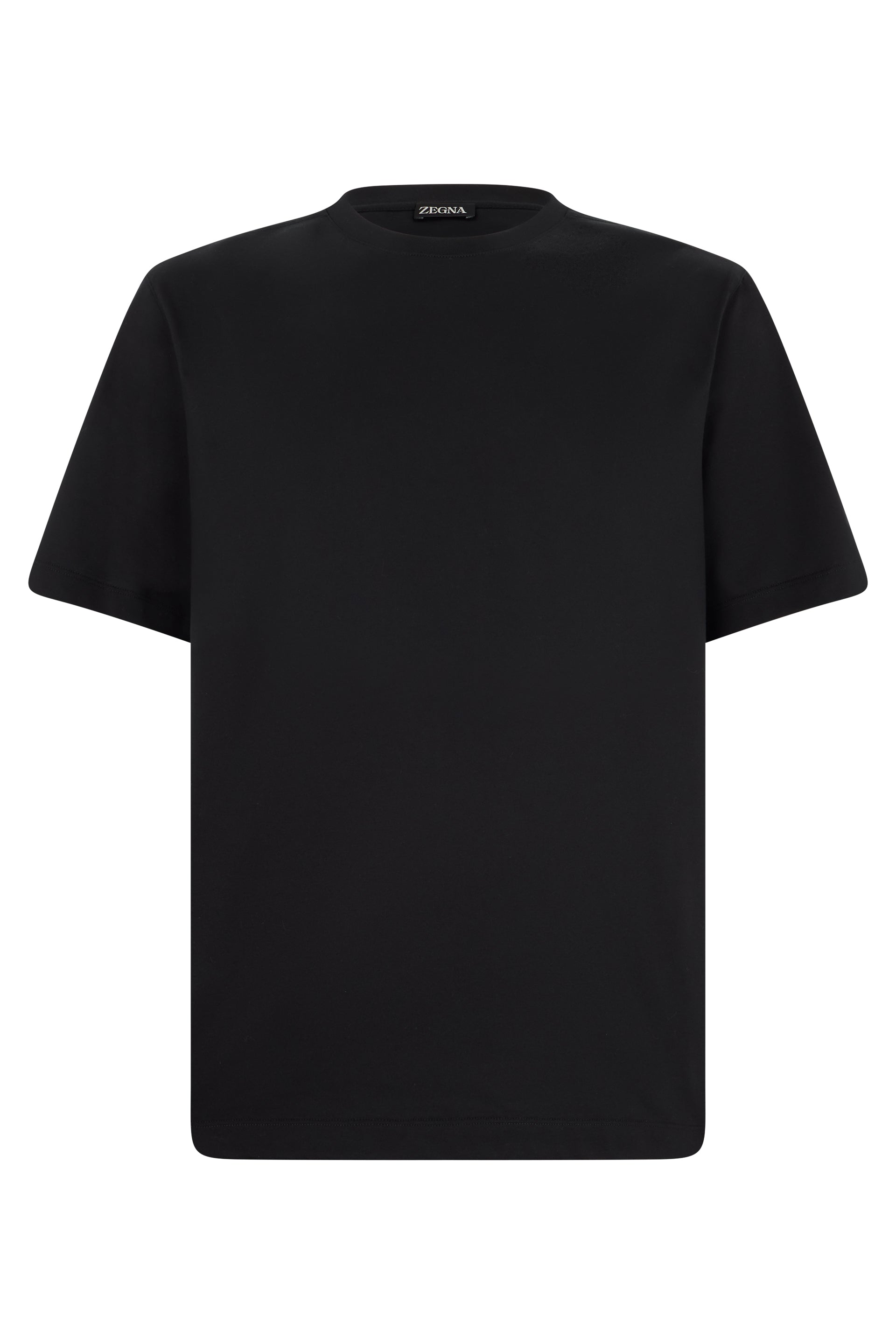 Black cotton T-shirt
