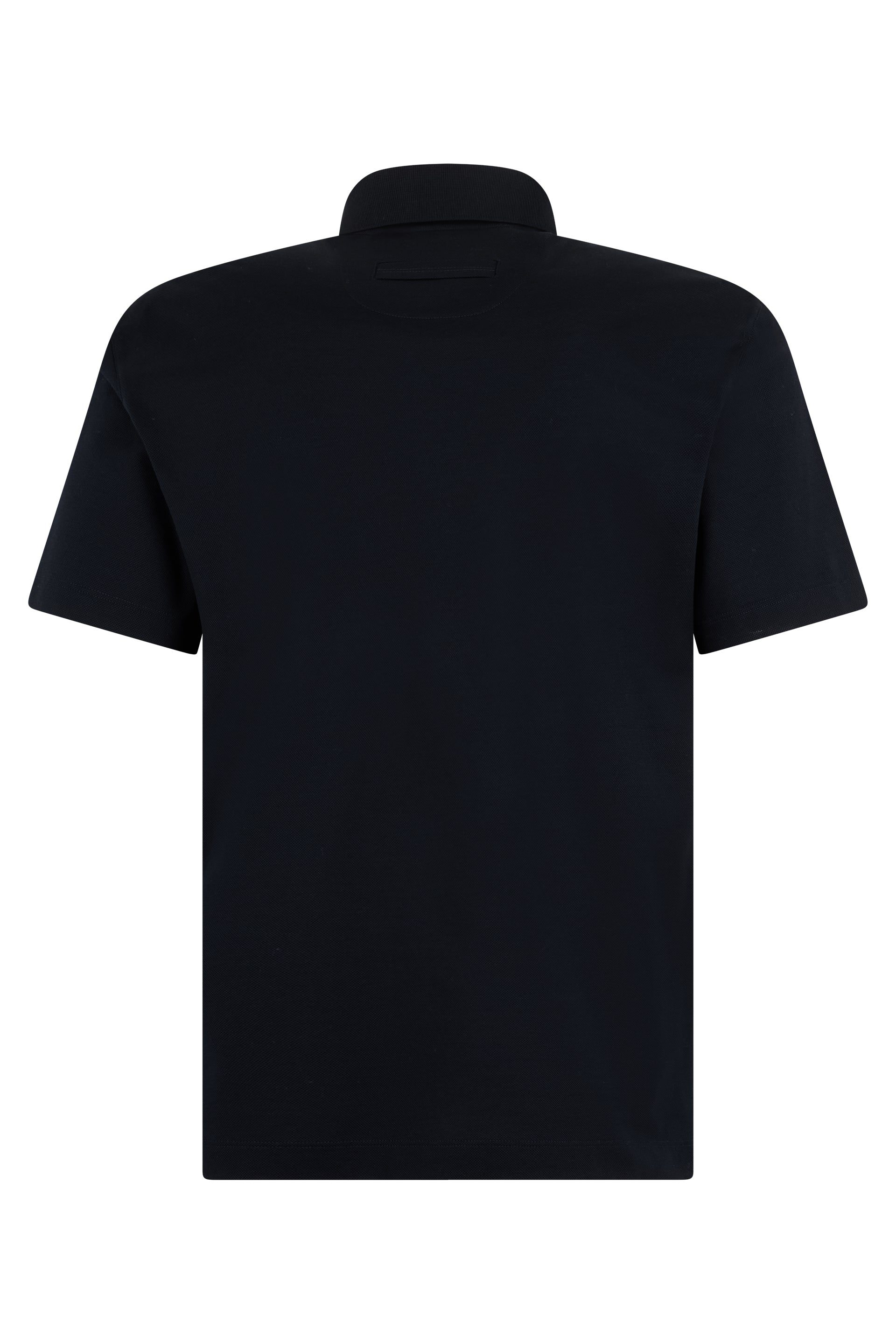 Cotton polo with short sleeves