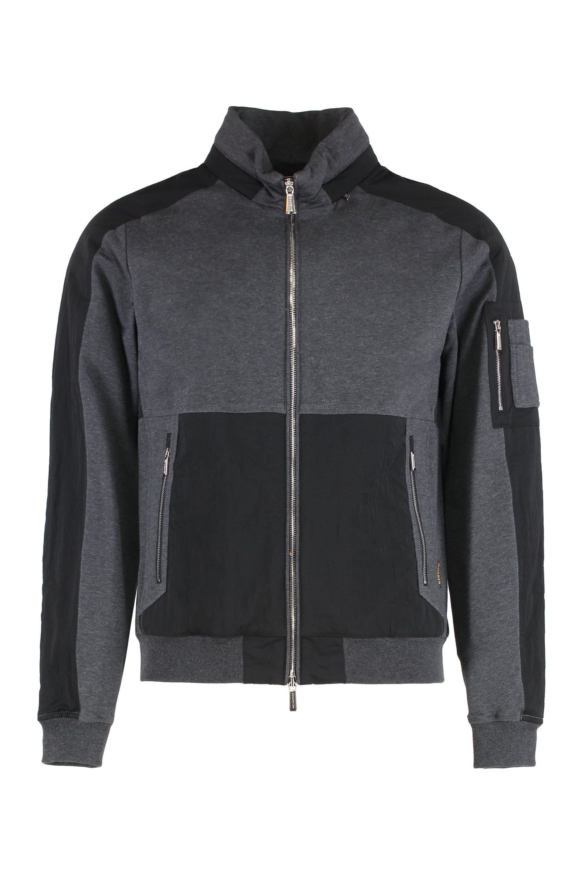 Hoodie with zipper in cotton