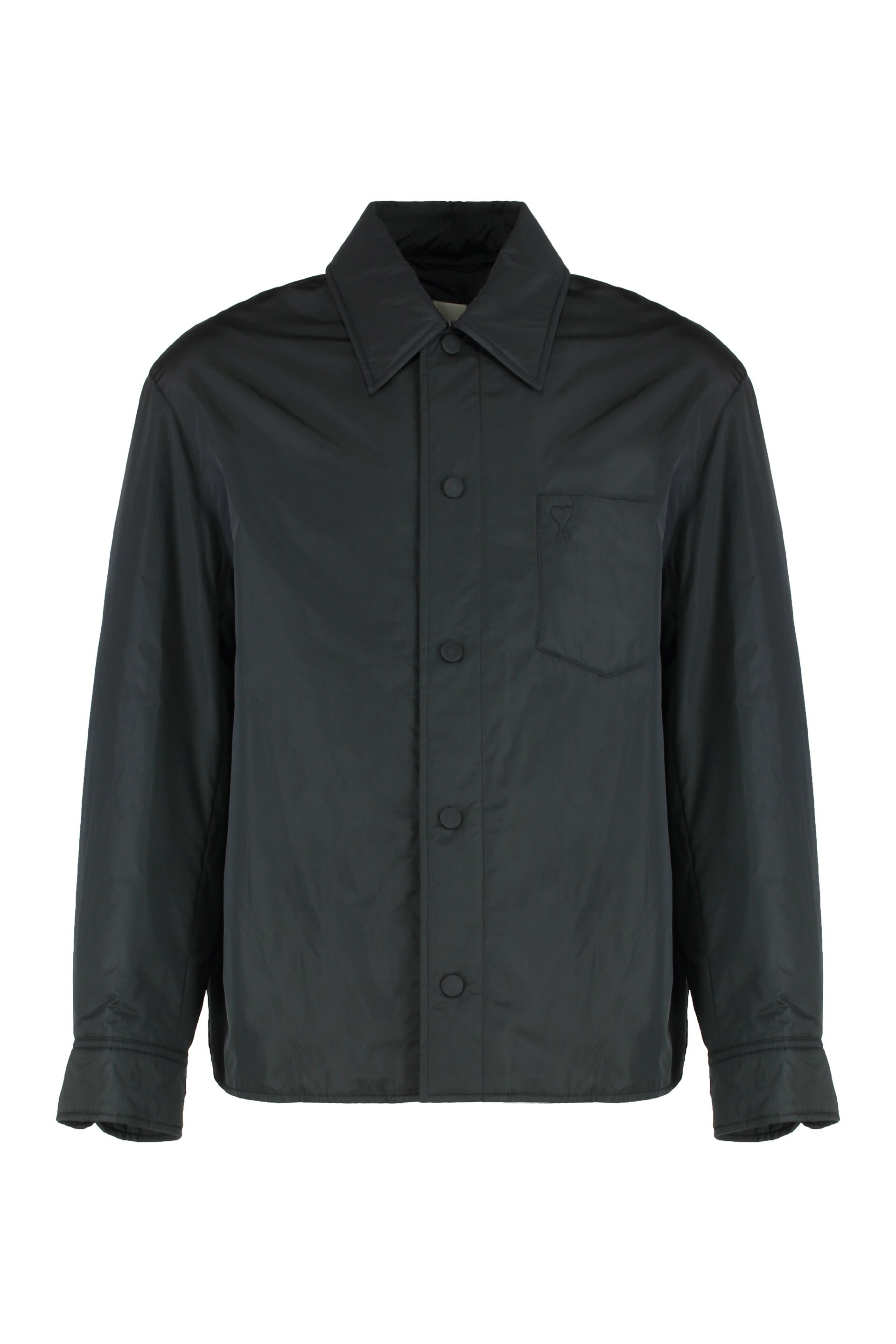 Padded nylon overshirt