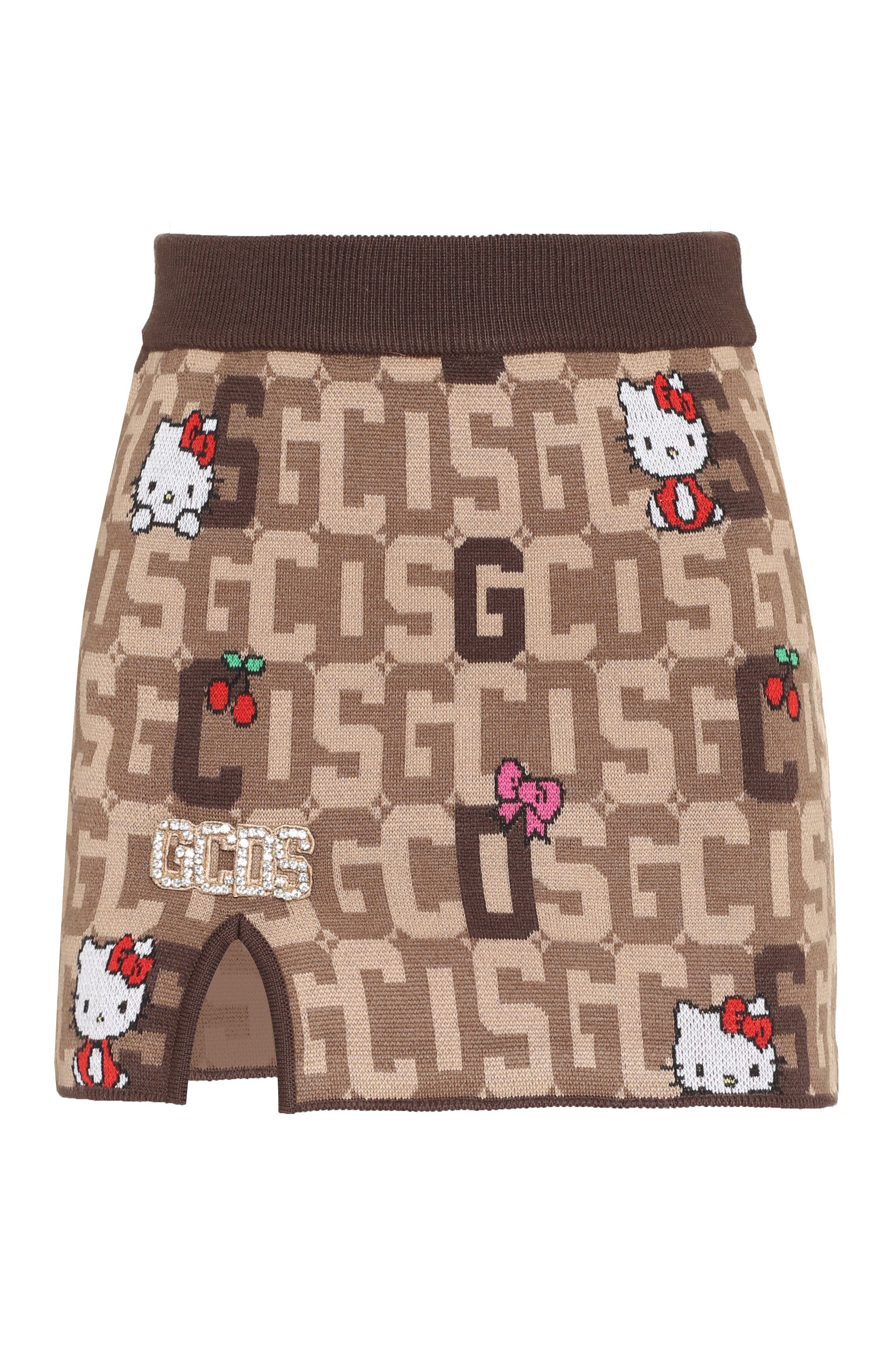 GCDS x Hello Kitty - Wool blend miniskirt