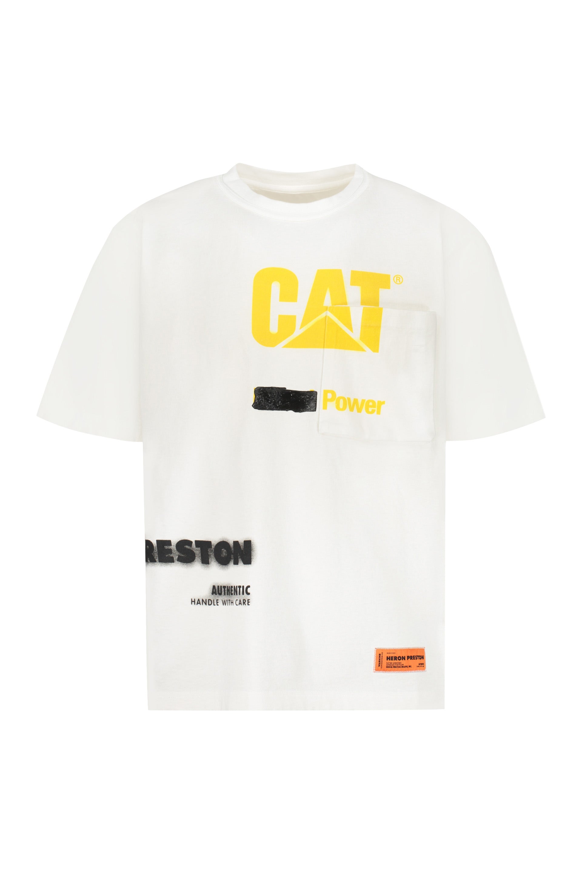 Heron Preston x Cat printed cotton T-shirt