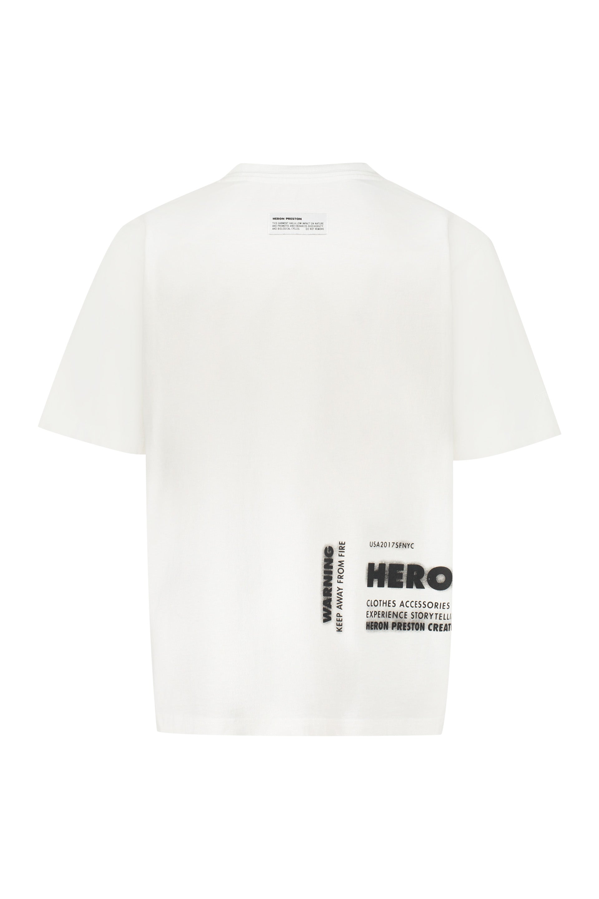 Heron Preston x Cat printed cotton T-shirt