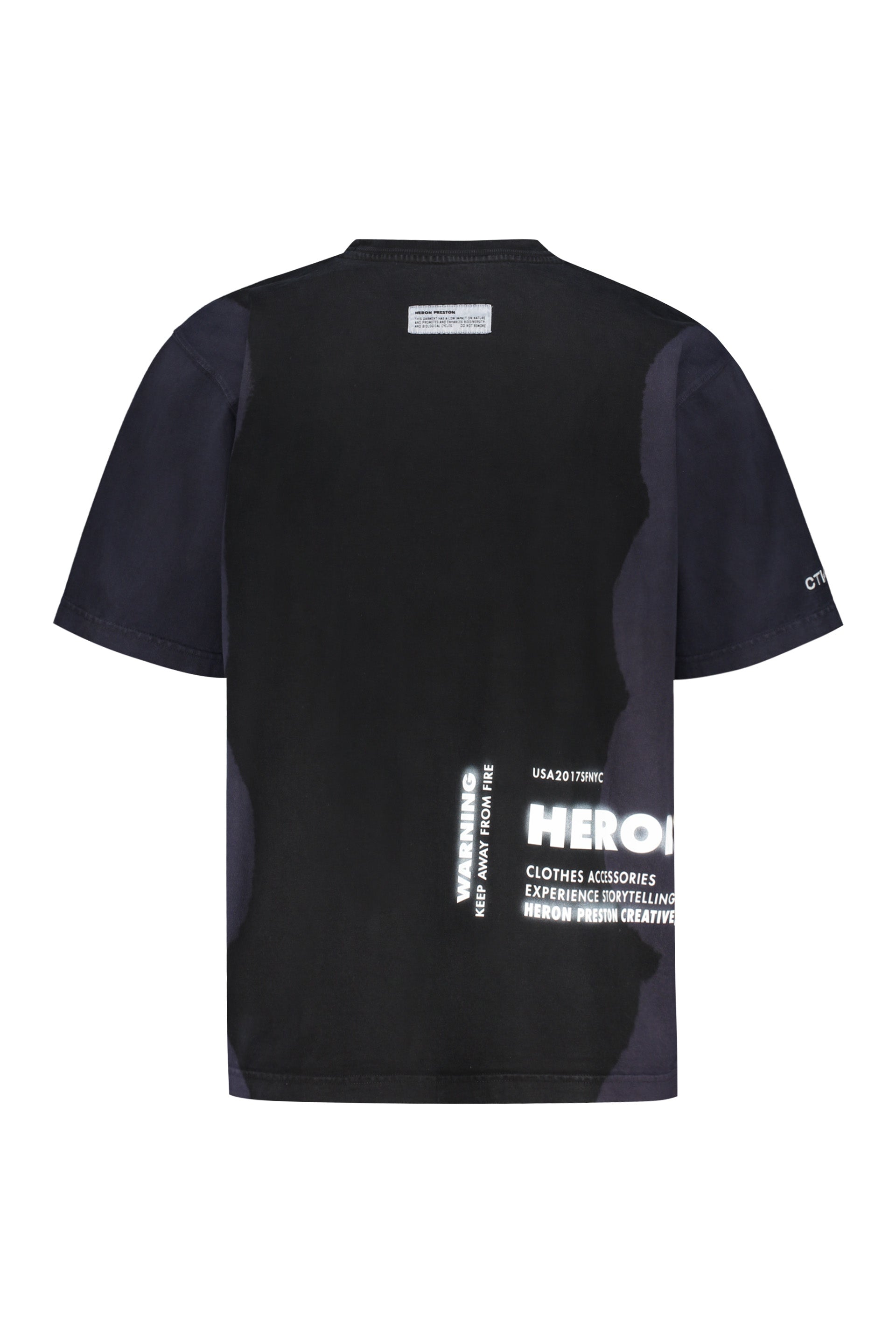 Heron Preston x Cat printed cotton T-shirt