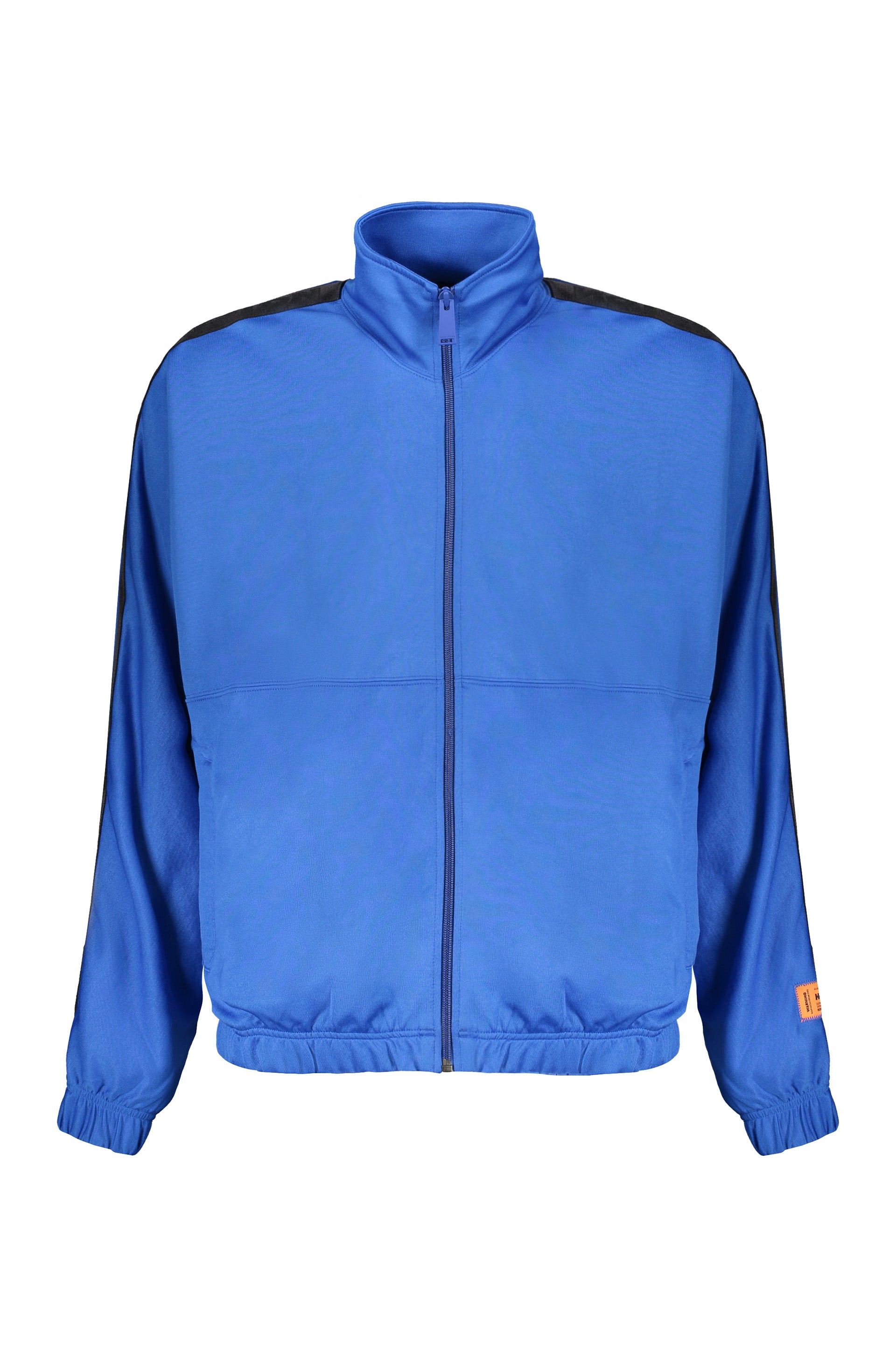 Techno fabric full-zip sweatshirt