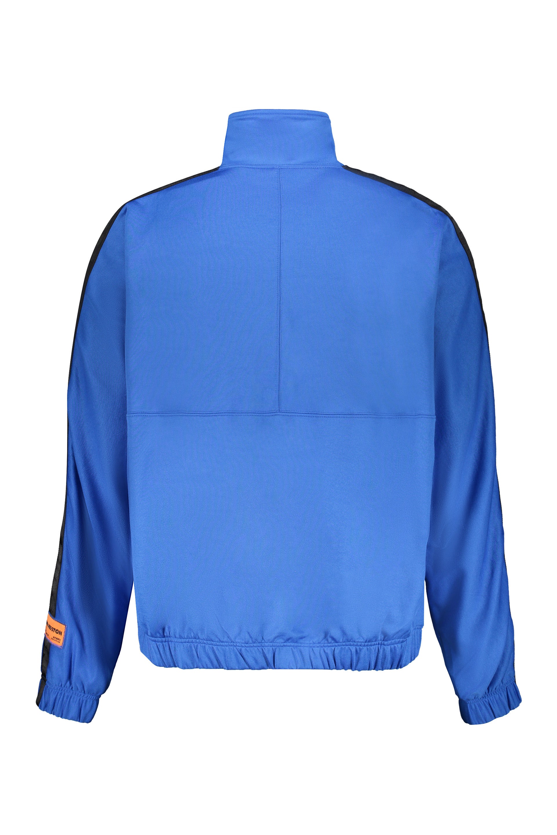 Techno fabric full-zip sweatshirt