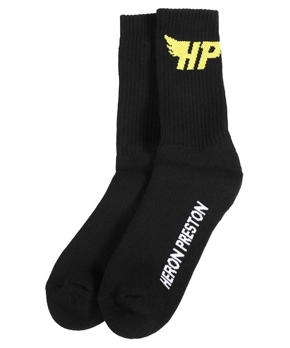 Logo cotton blend socks