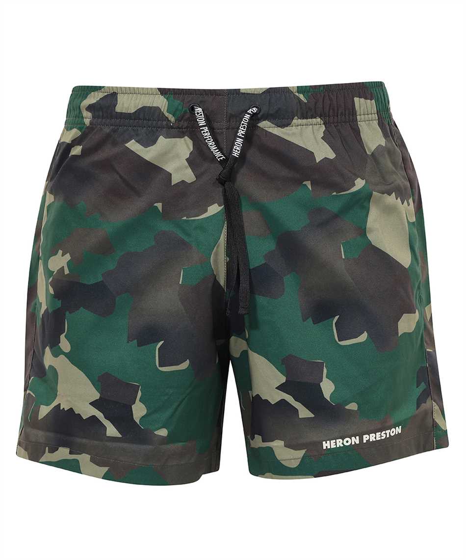 Printed techno fabric bermuda-shorts