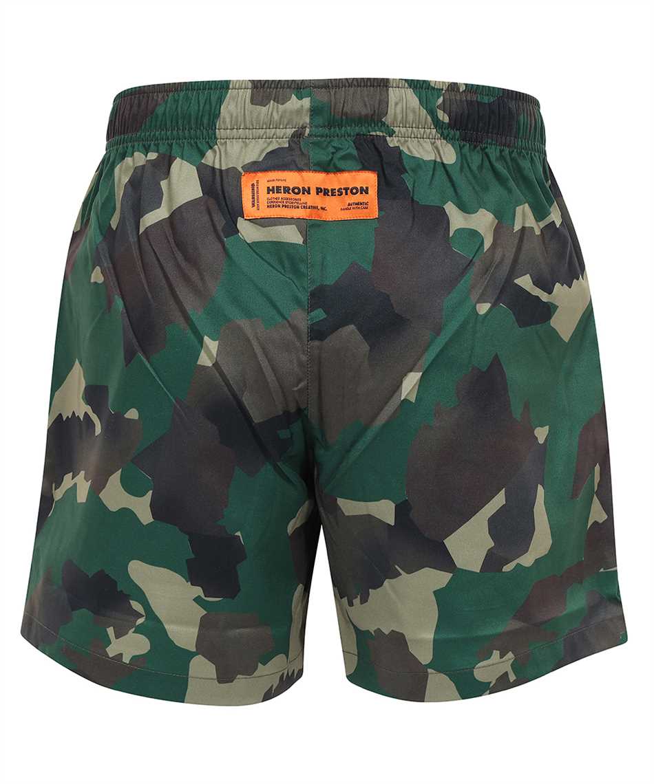 Printed techno fabric bermuda-shorts